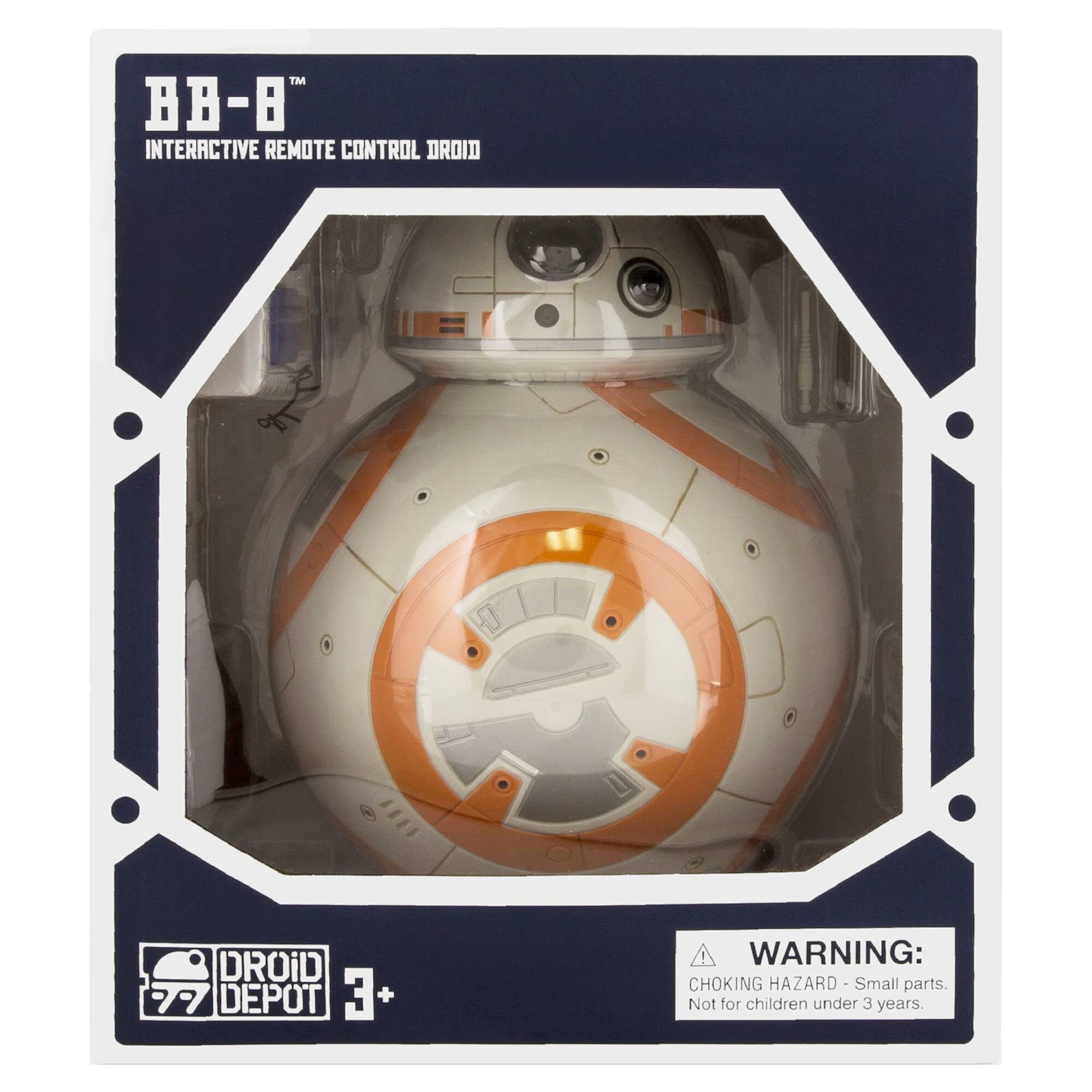 Disney Star Wars BB-8 Interactive Remote Control Droid Depot - H 11 2/5'' (to the top of his antenna) x L 7 1/8" x W 7 1/8" Disney