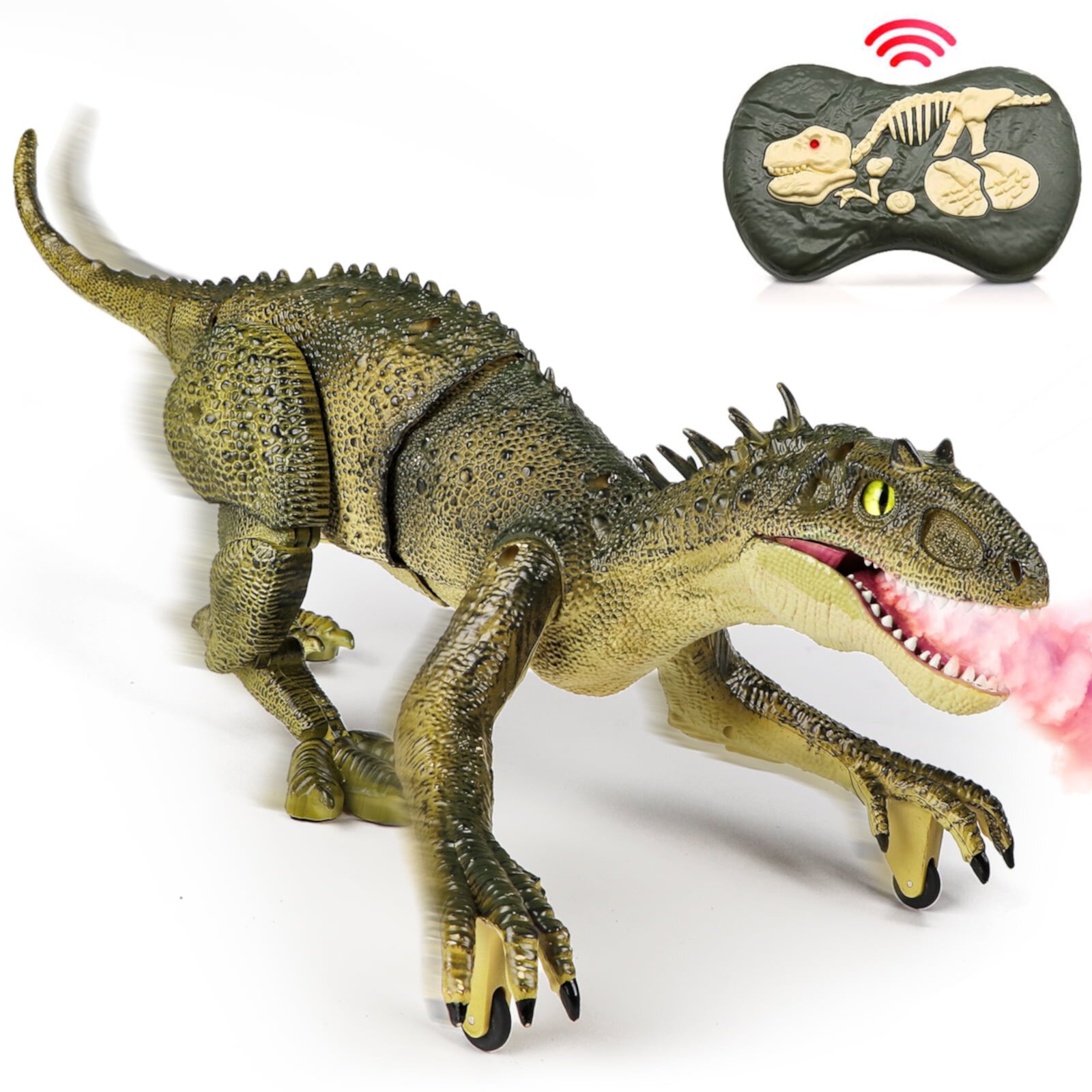 Hot Bee Remote Control Dinosaur Toys for Kids, Walking & Roaring Simulation Indominus Rex Dinosaur Toys for Boys Girls 3-12 Years Hot Bee