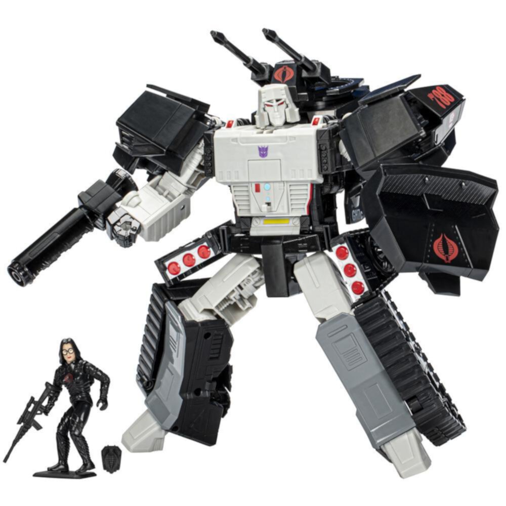 Transformers Collaborative G.I. Joe Mash-Up Megatron H.I.S.S. Tank with Cobra Baroness Figure Transformers