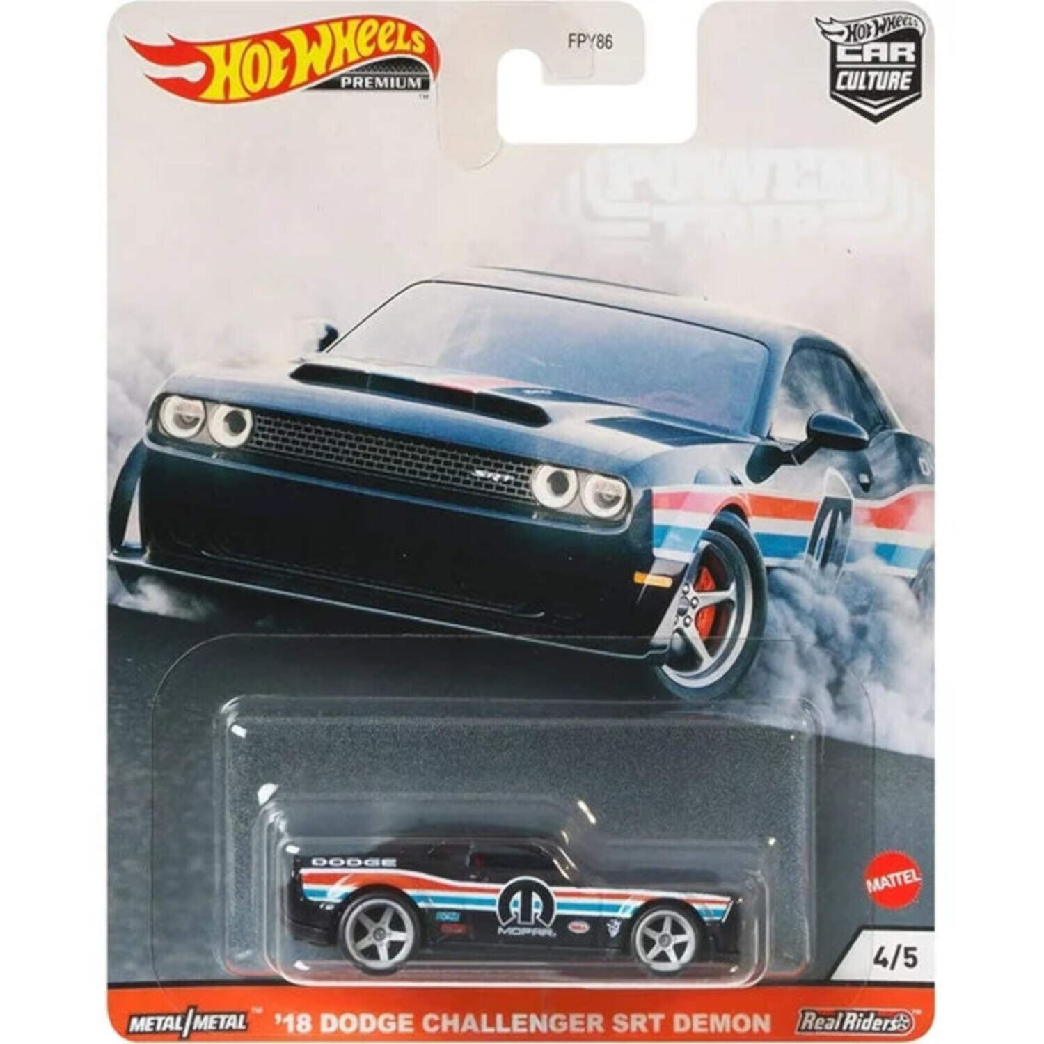 Hot Wheels Premium Car Culture 4/5 - Power Trip - '18 Dodge Challenger SRT Demon Unknown