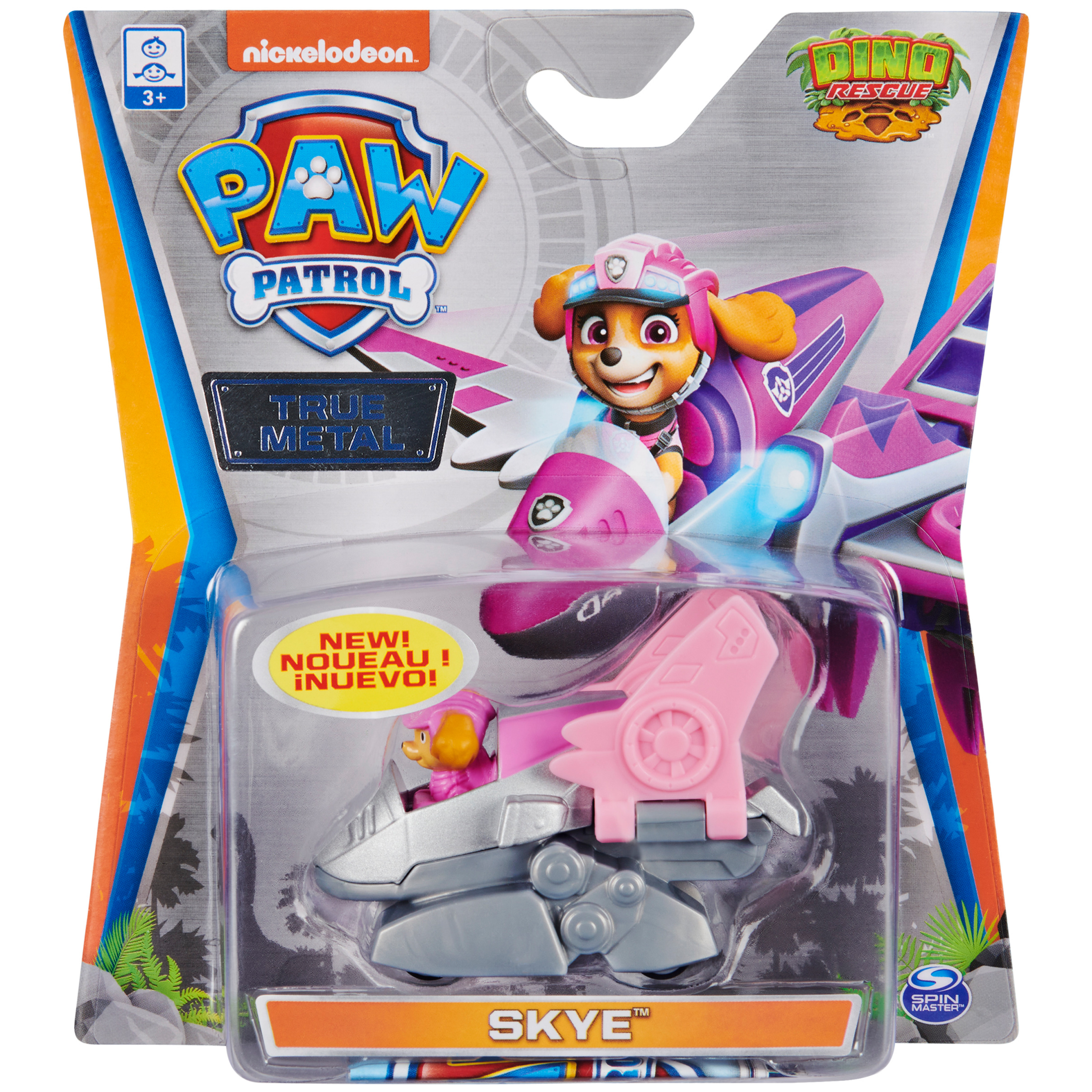 PAW Patrol, True Metal Skye Collectible Die-Cast Vehicle, Dino Rescue Series 1:55 Scale Paw Patrol