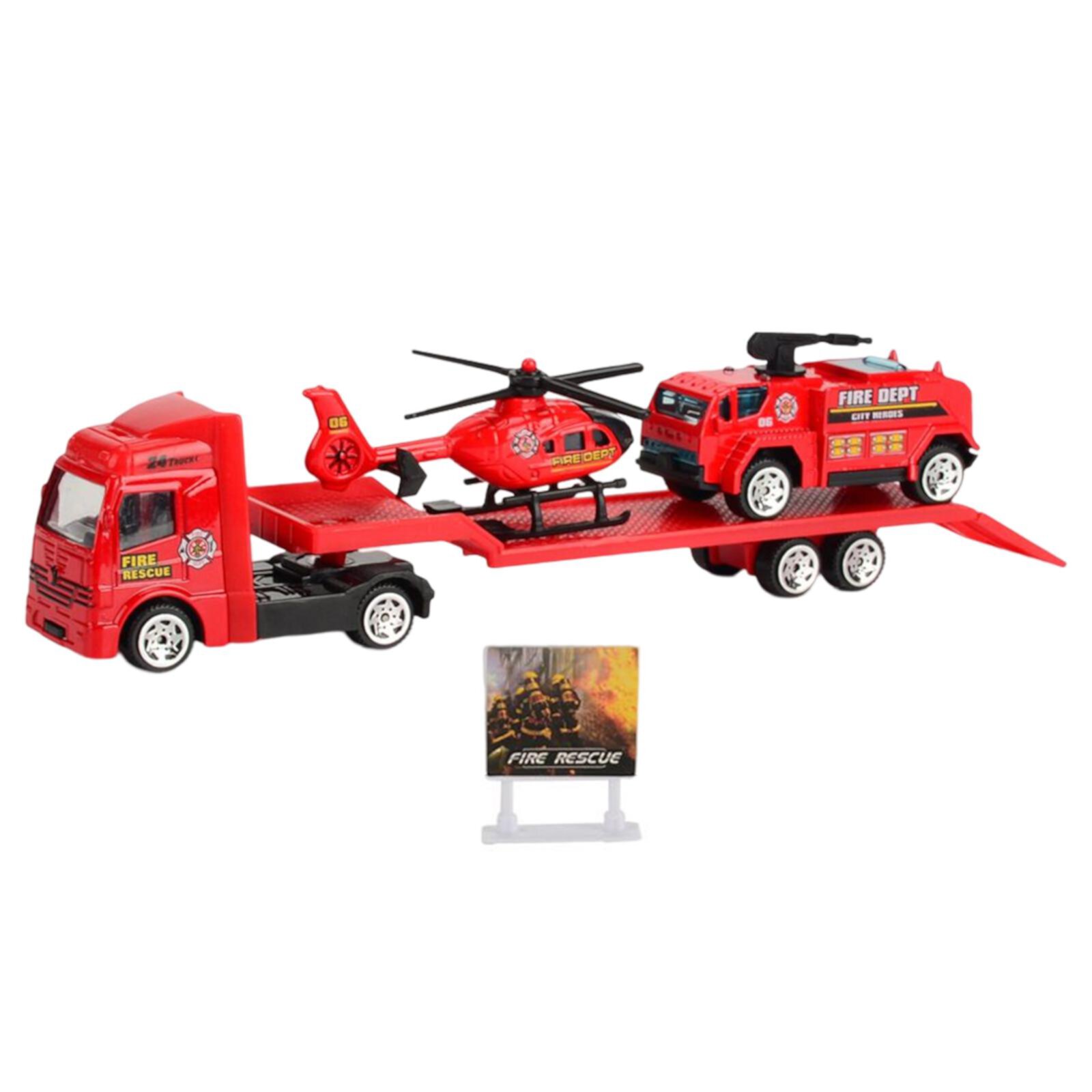 1/64 Scale Tow Truck,Alloy Diecasts Vehicle Pull Back Truck Educational Toys,Crane Trailer Tow Truck Toy for Children Girls Boys Red Almencla