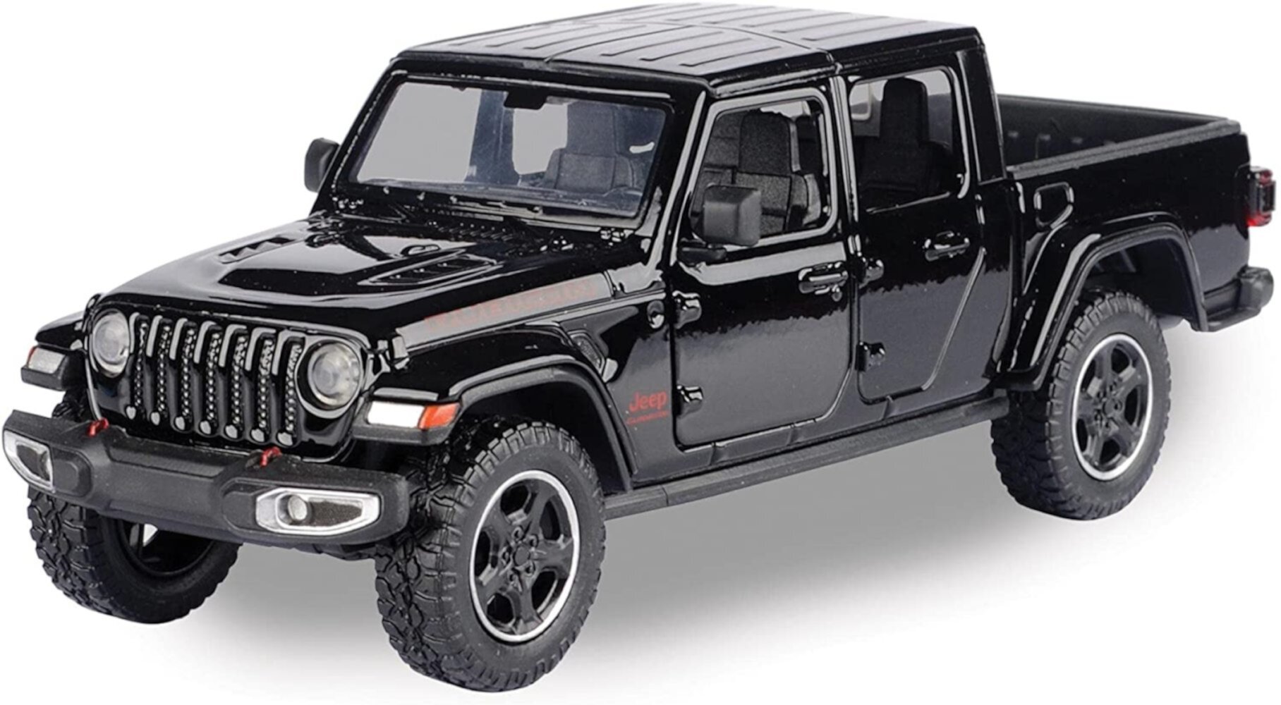 Motormax Toy 2021 Gladiator Rubicon (Closed Top) Pickup Truck Black 124-127 Diecast Model Car by Motormax 79368 MOTORMAX