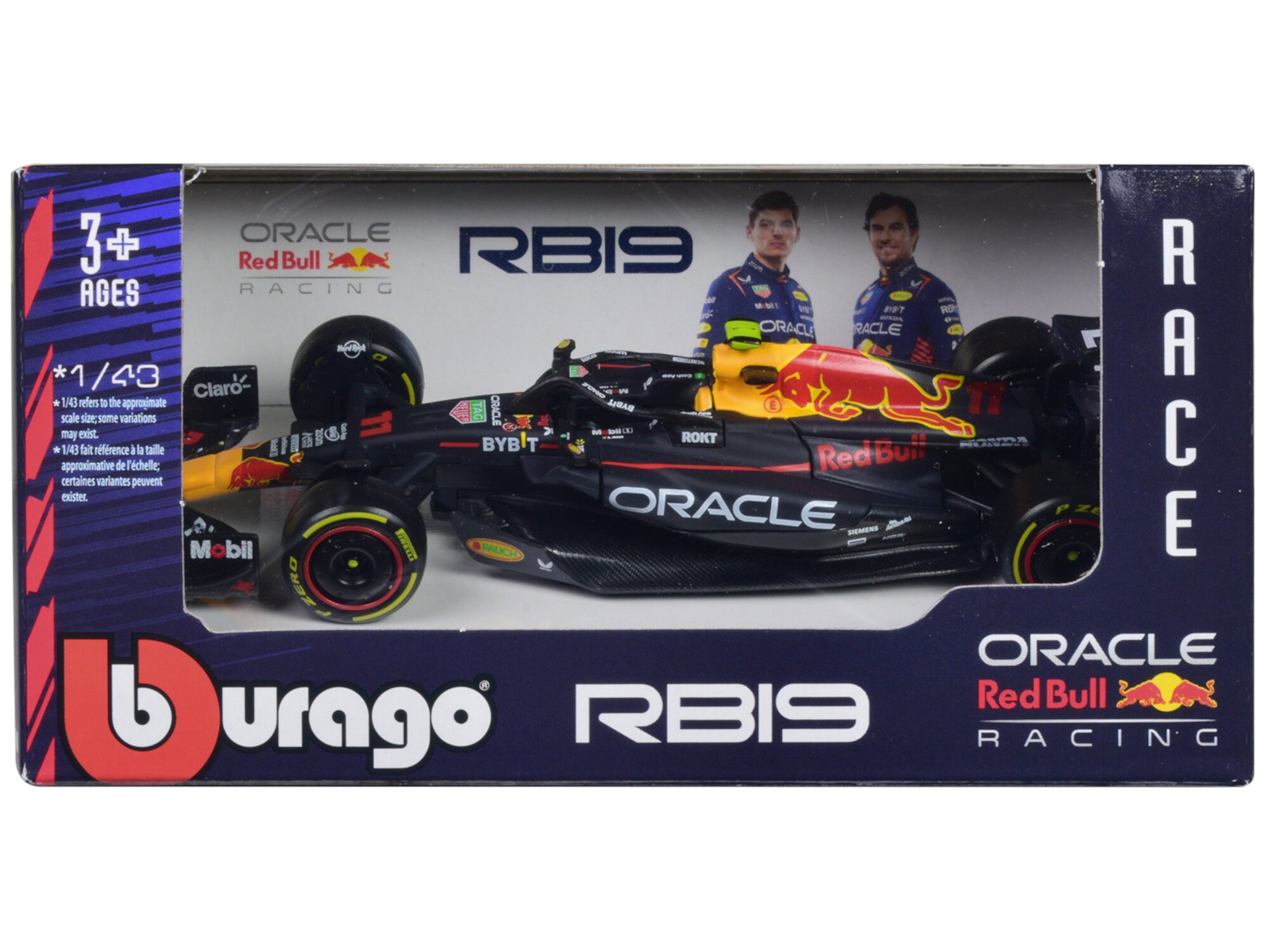 Red Bull Racing RB19 #11 Sergio Perez "Oracle" F1 World Championship (2023) "Race" Series 1/43 Diecast Model Car by Bburago Bburago