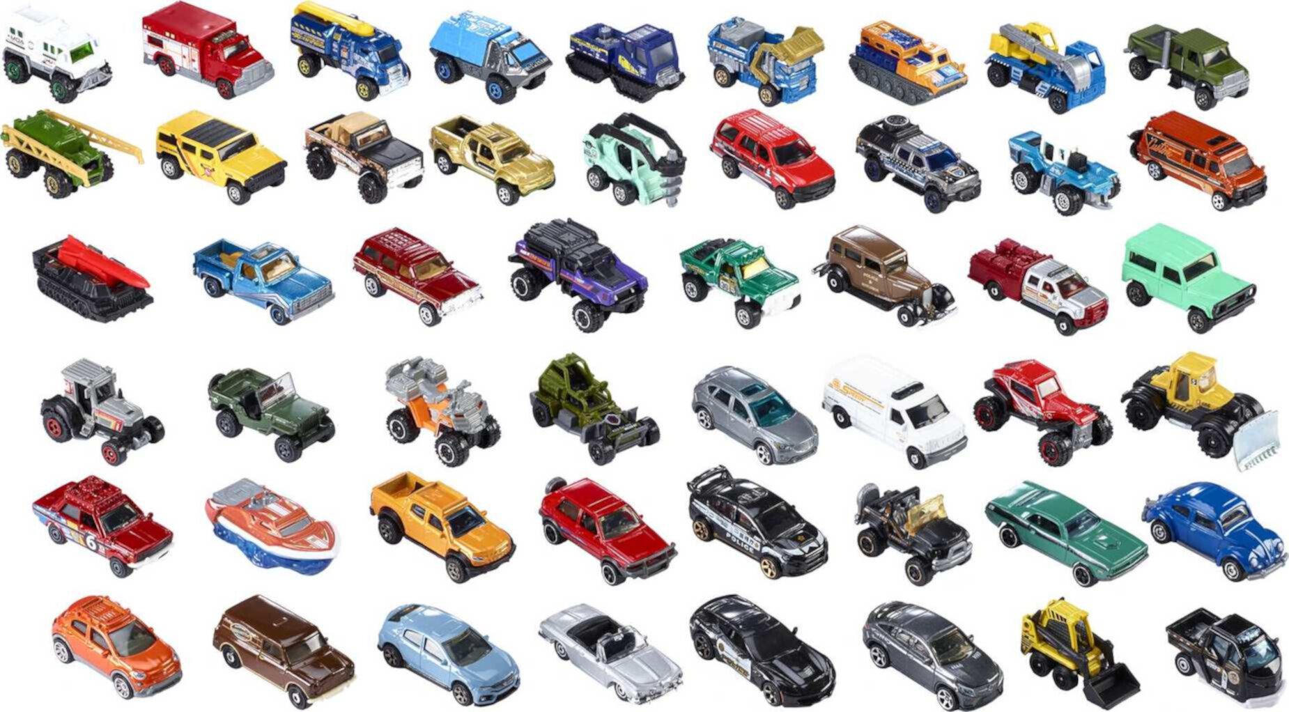 Matchbox Set of 50 Die-Cast Toy Cars or Trucks in 1:64 Scale (Styles May Vary) Matchbox