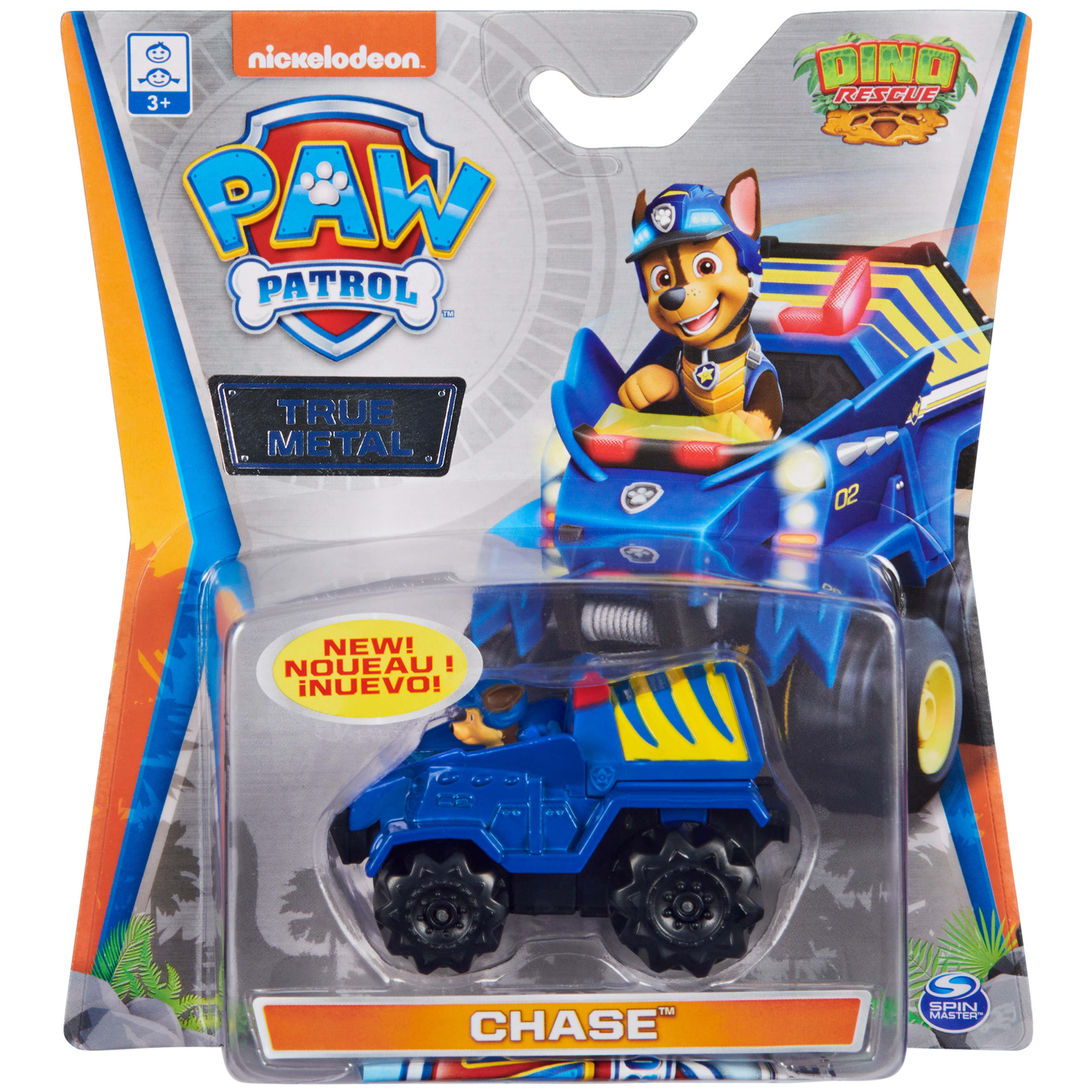 PAW Patrol, True Metal Chase Collectible Die-Cast Vehicle, Dino Rescue Series 1:55 Scale Paw Patrol