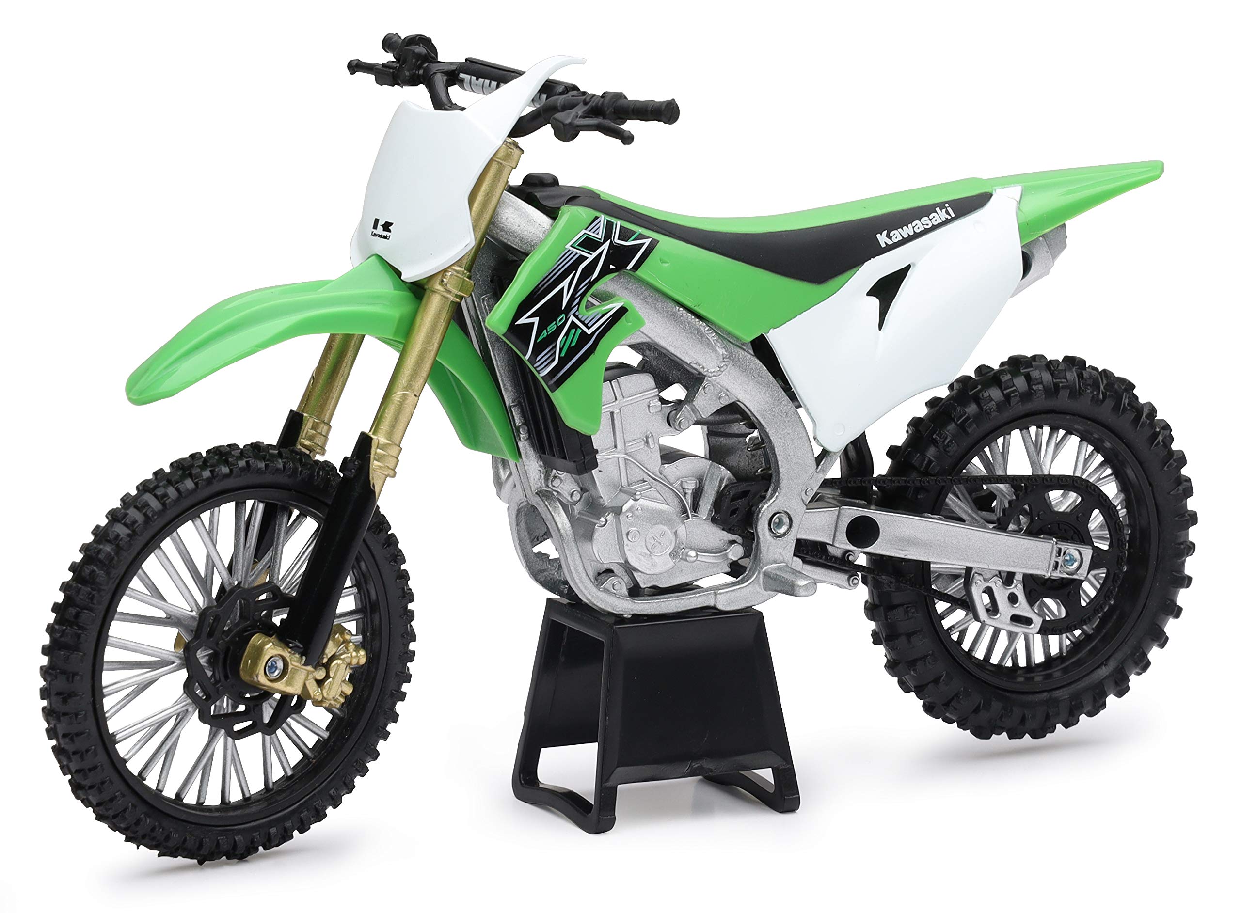 New-Ray Kawasaki KX 450F Green 1/12 Diecast Motorcycle Model 58103 New Ray Toys