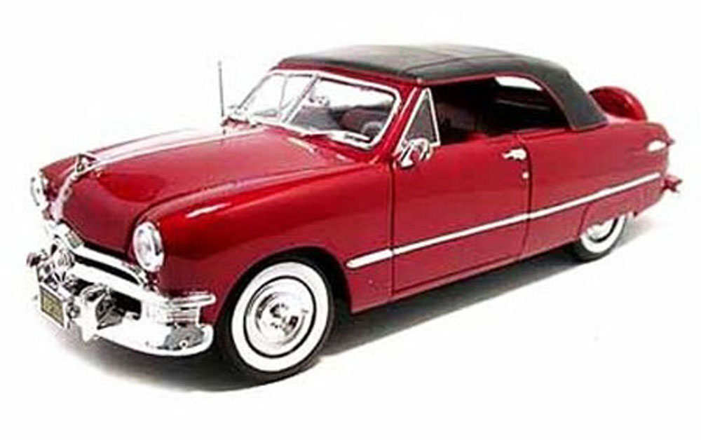 1950 Ford Convertible, Red - Maisto 31681 - 1/18 Scale Diecast Model Toy Car Maisto