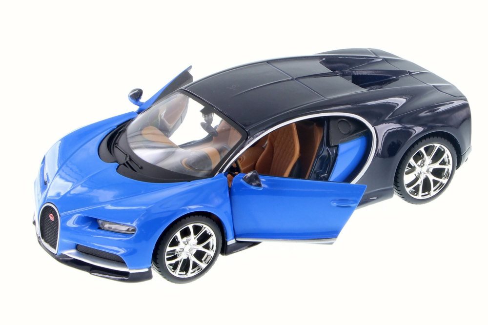 Bugatti Chiron, Blue - Maisto 31514BU - 1/24 Scale Diecast Model Toy Car Maisto