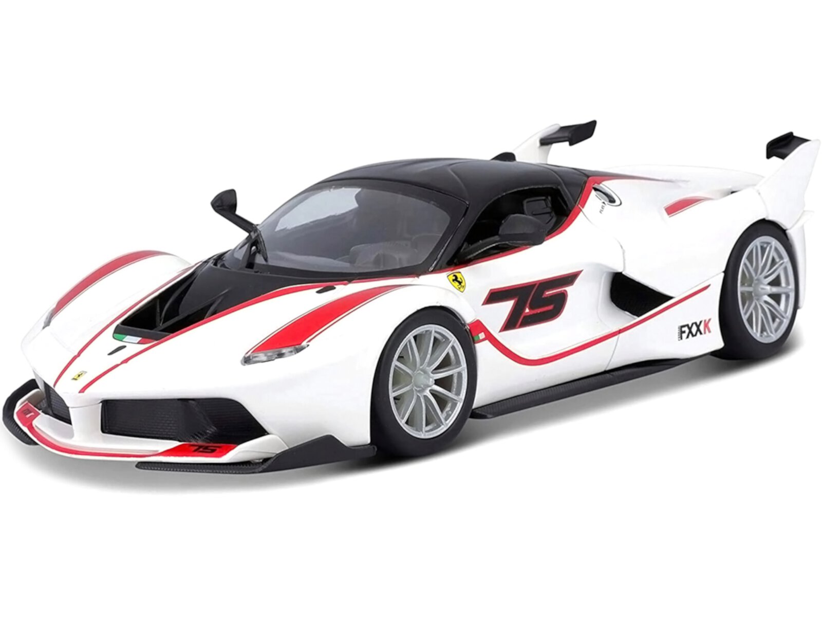 Ferrari Racing FXX-K #75 White 1/24 Diecast Model Car by Bburago Bburago