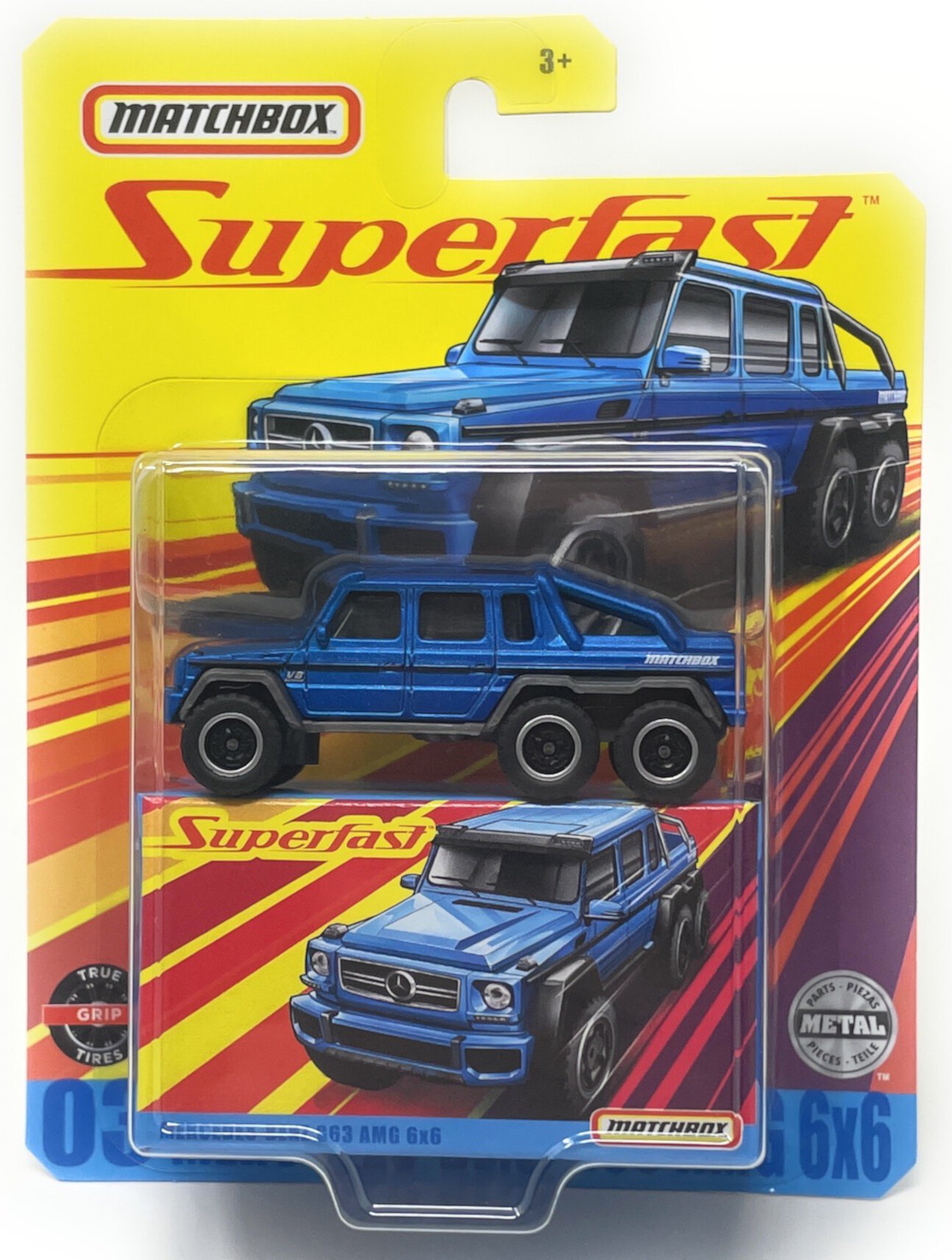 Matchbox Superfast #03 Blue Mercedes-Benz G63 AMG 6x6 Diecast Collector Car Matchbox