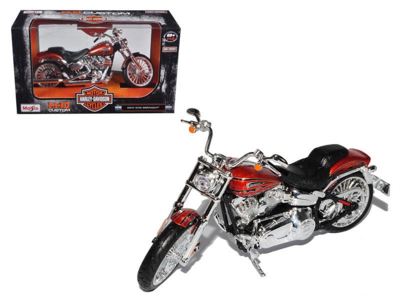 Maisto Harley Davidson 2014 CVO Breakout Diecast Motorcycle Cruiser 1:12 Maisto