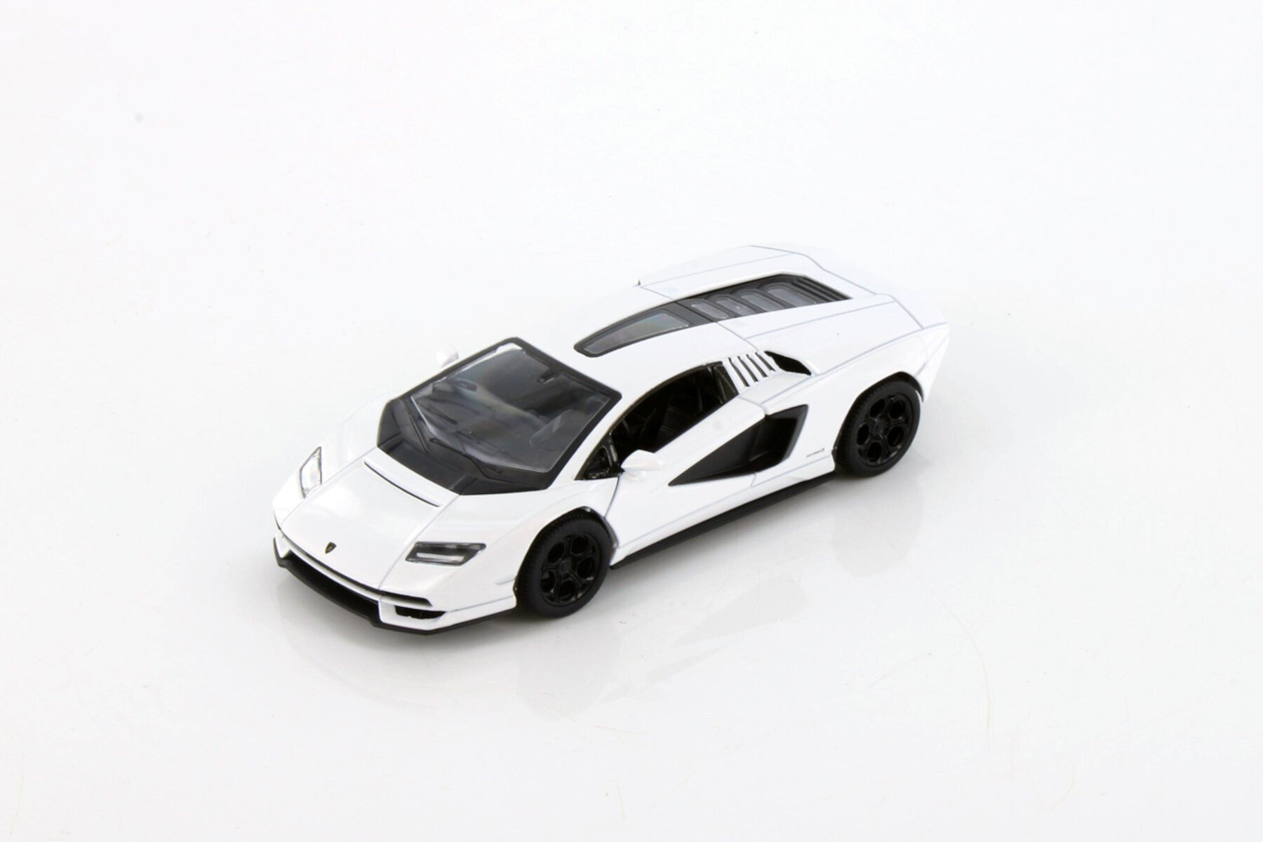 Lamborghini Countach LPI 800-4 Hardtop, White - Kinsmart 5437D - 1/38 Scale Diecast Model Toy Car KiNSMART