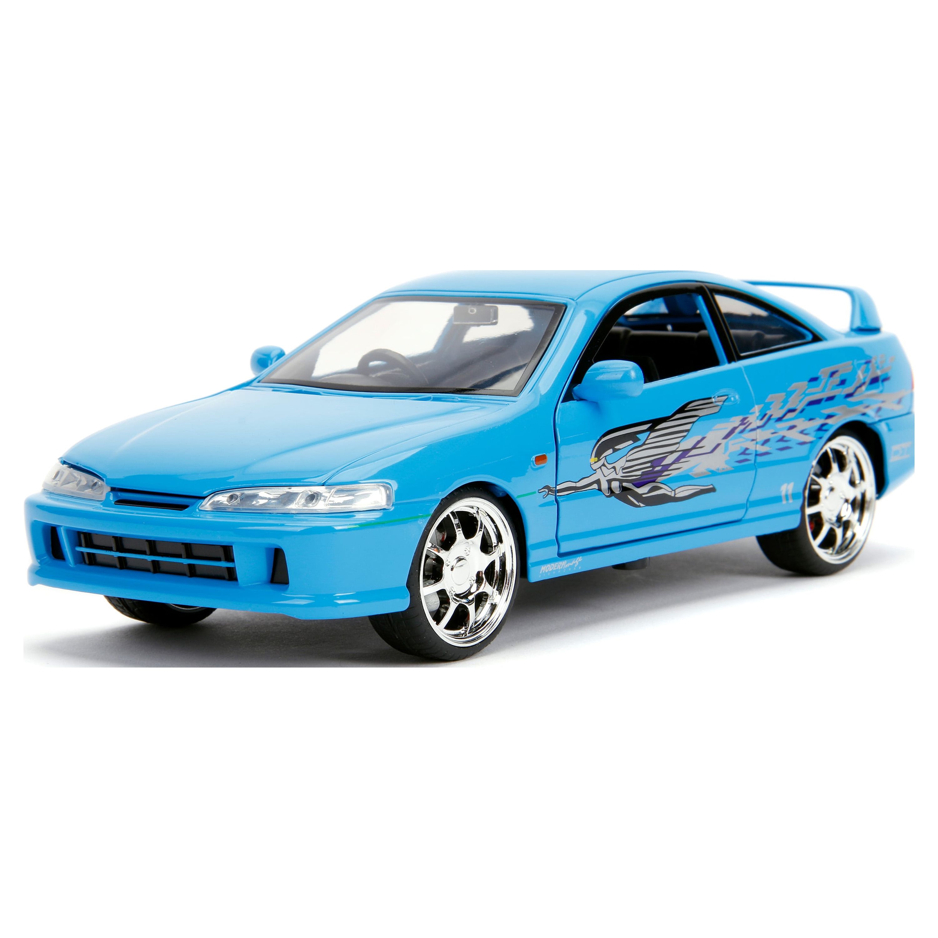 Mia's The Fast & the Furious 1:24 Scale Acura Integra Right Hand Drive Blue Diecast Model Car by Jada Fast and the Furious