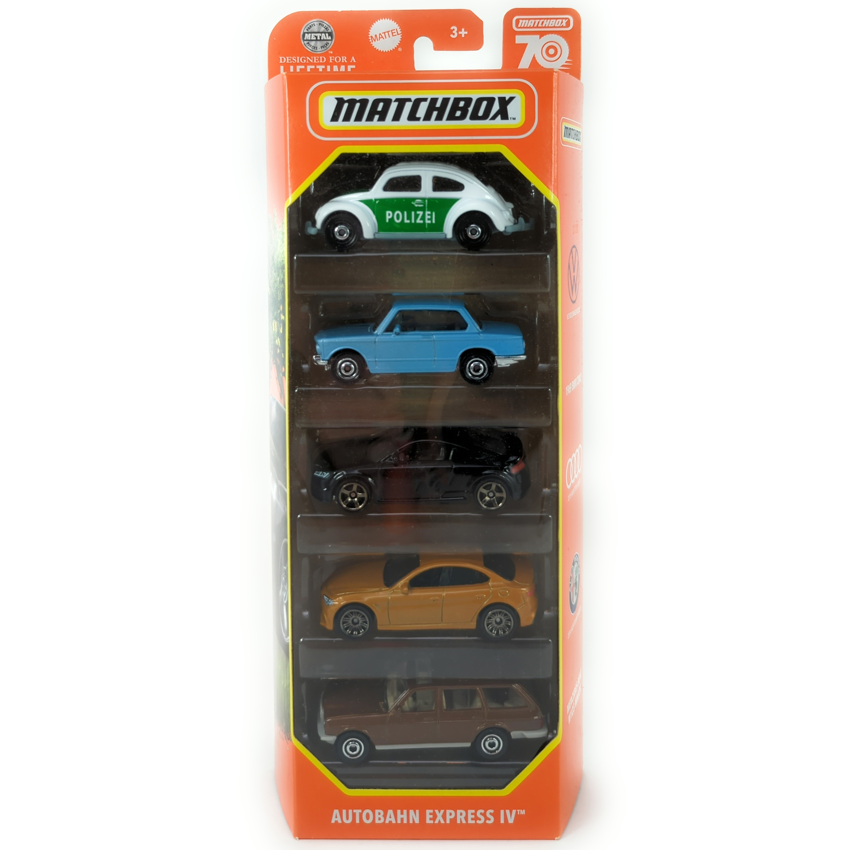 Matchbox Autobahn Express IV 5 Car Pack 1:64 Scale Die Cast Vehicles Matchbox