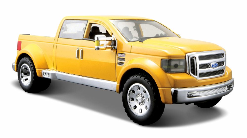 Ford Mighty F350 Super Duty Pick-up, Yellow - Maisto 31213YL - 1/31 Scale Diecast Model Toy Car Maisto