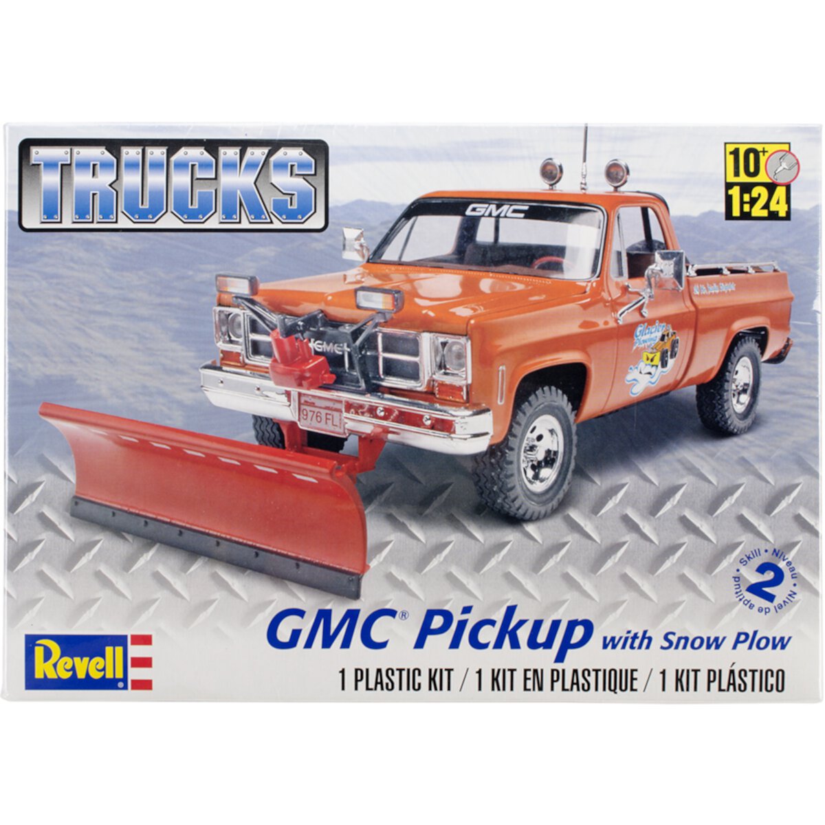 Plastic Model Kit GMC Pickup W/Snow Plow 1:24 Revell