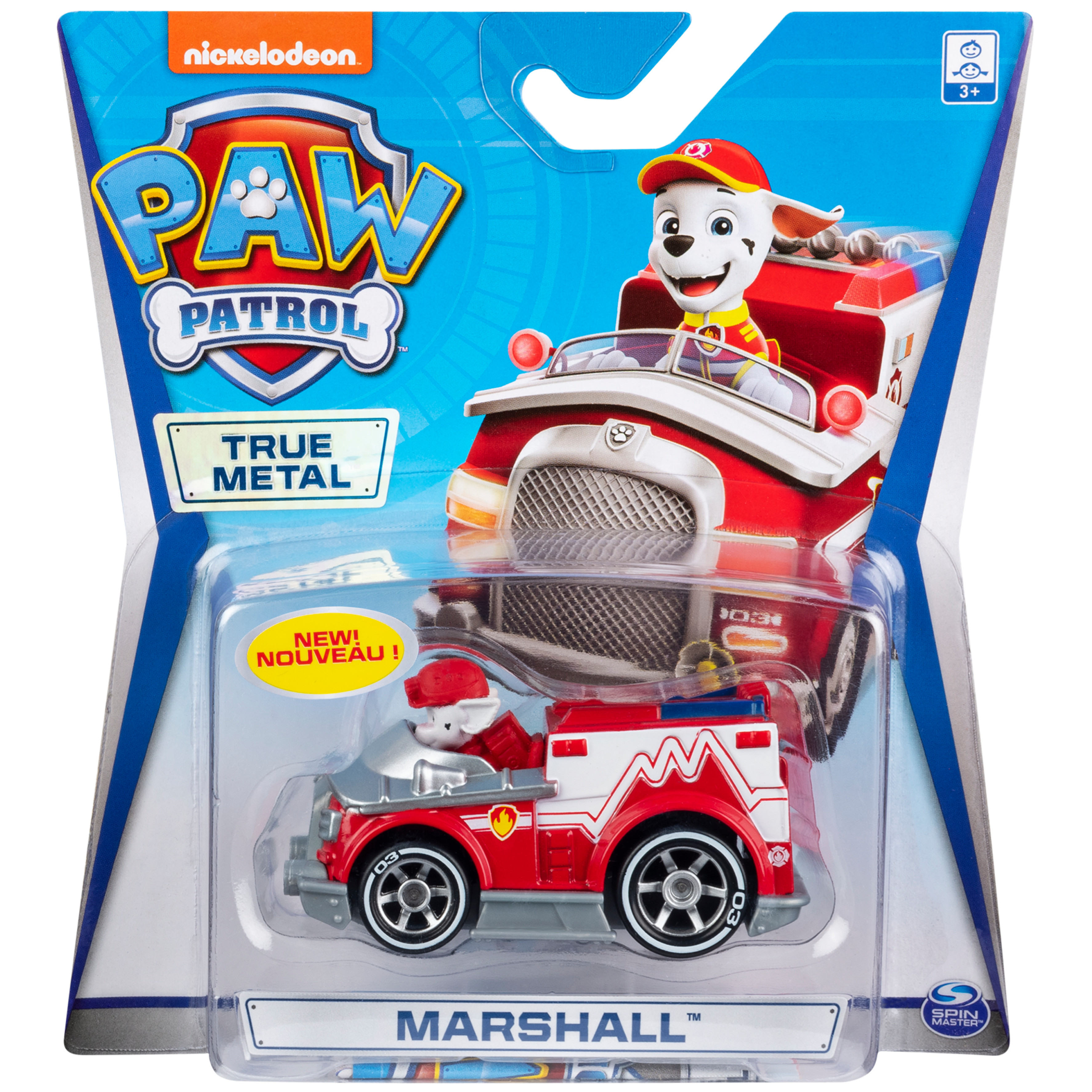 PAW Patrol, True Metal Marshall Collectible Die-Cast Vehicle, Classic Series 1:55 Scale Paw Patrol