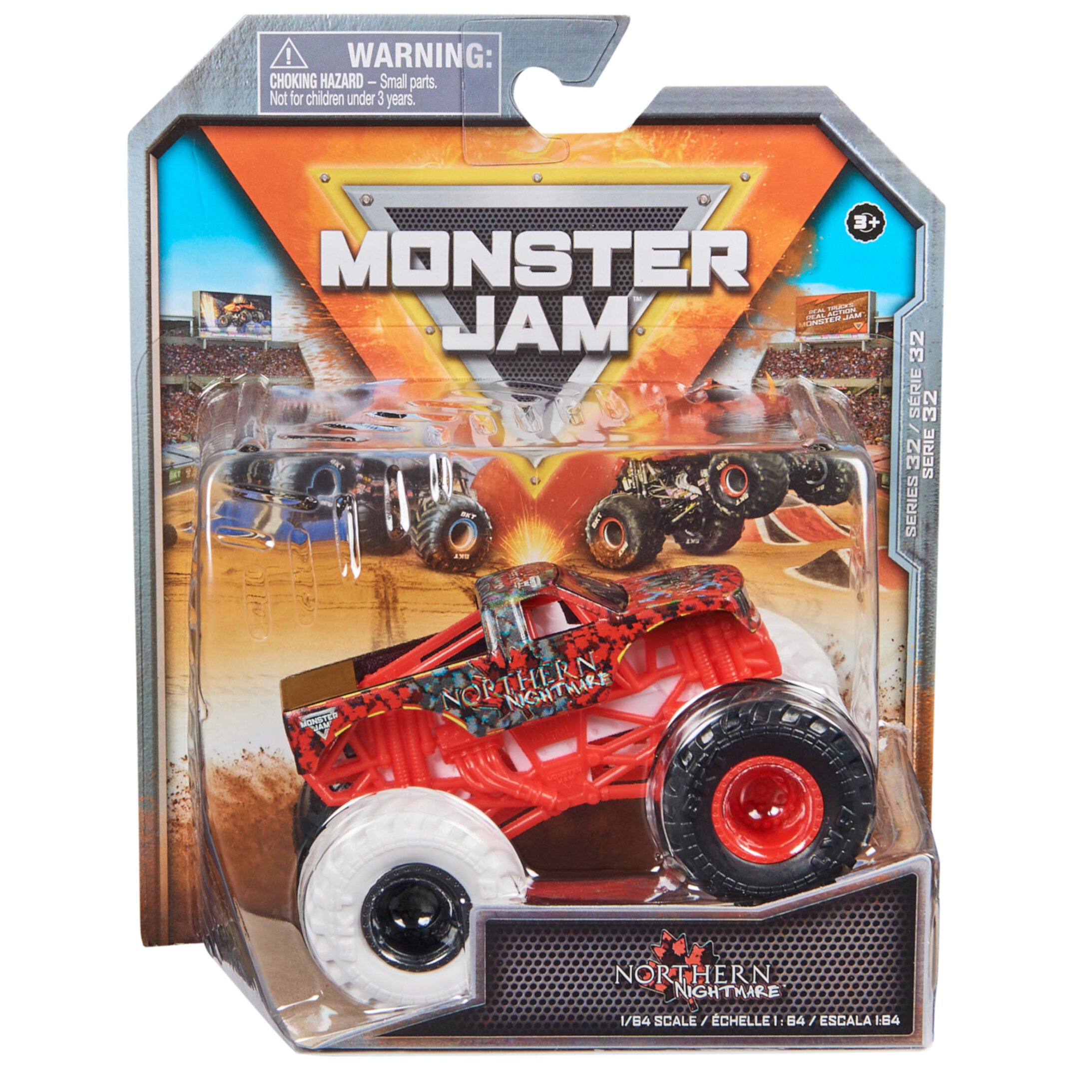 Monster Jam, Official Northern Nightmare Monster Truck, Die-Cast Vehicle, 1:64 Scale, Kids Toys for Boys Ages 3 and up Monster Jam