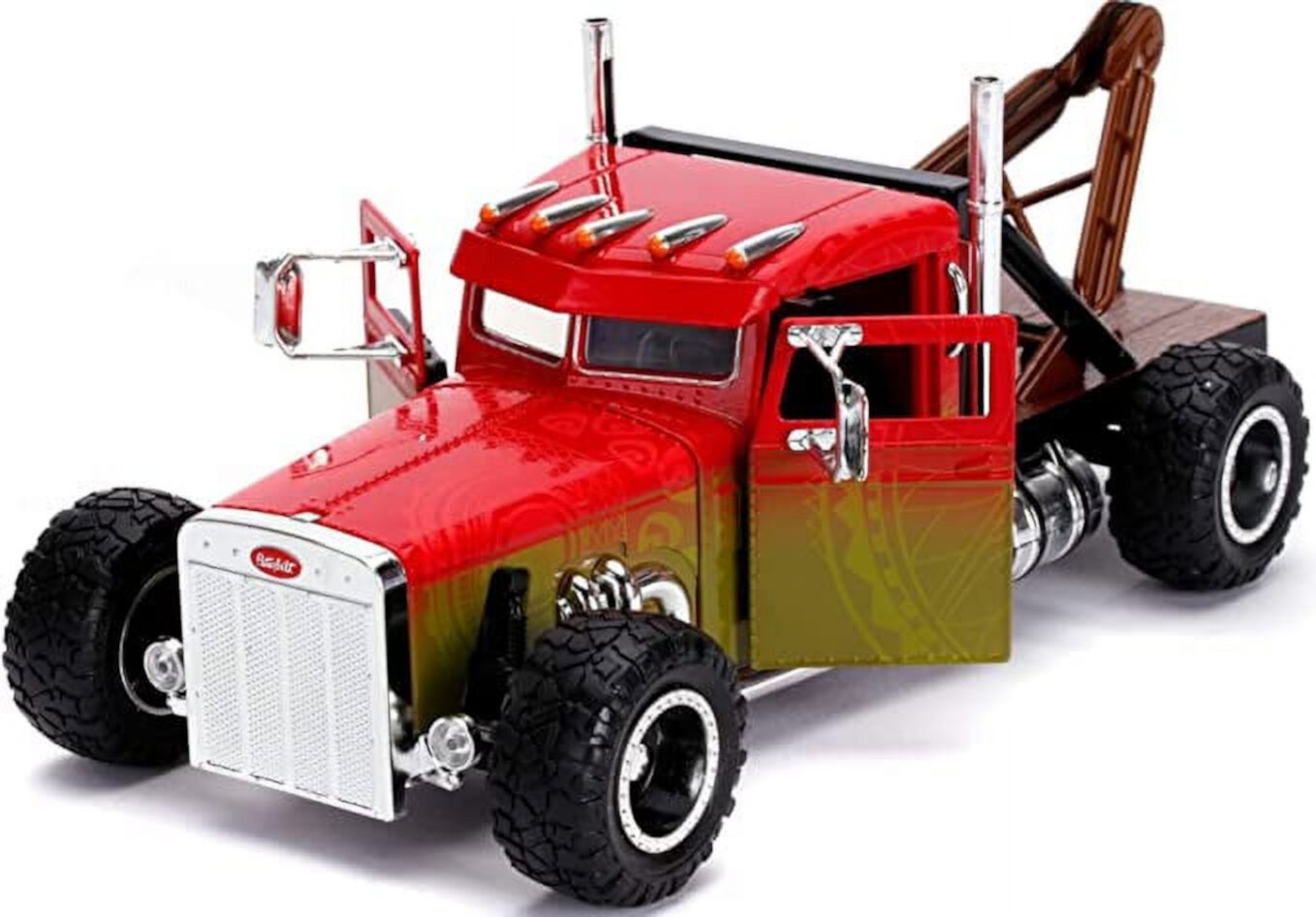 Fast & Furious Presents: Hobbs & Shaw Hobbs' 1:24 Custom Peterbilt Truck Die-cast Car Play Vehicle Fast and the Furious