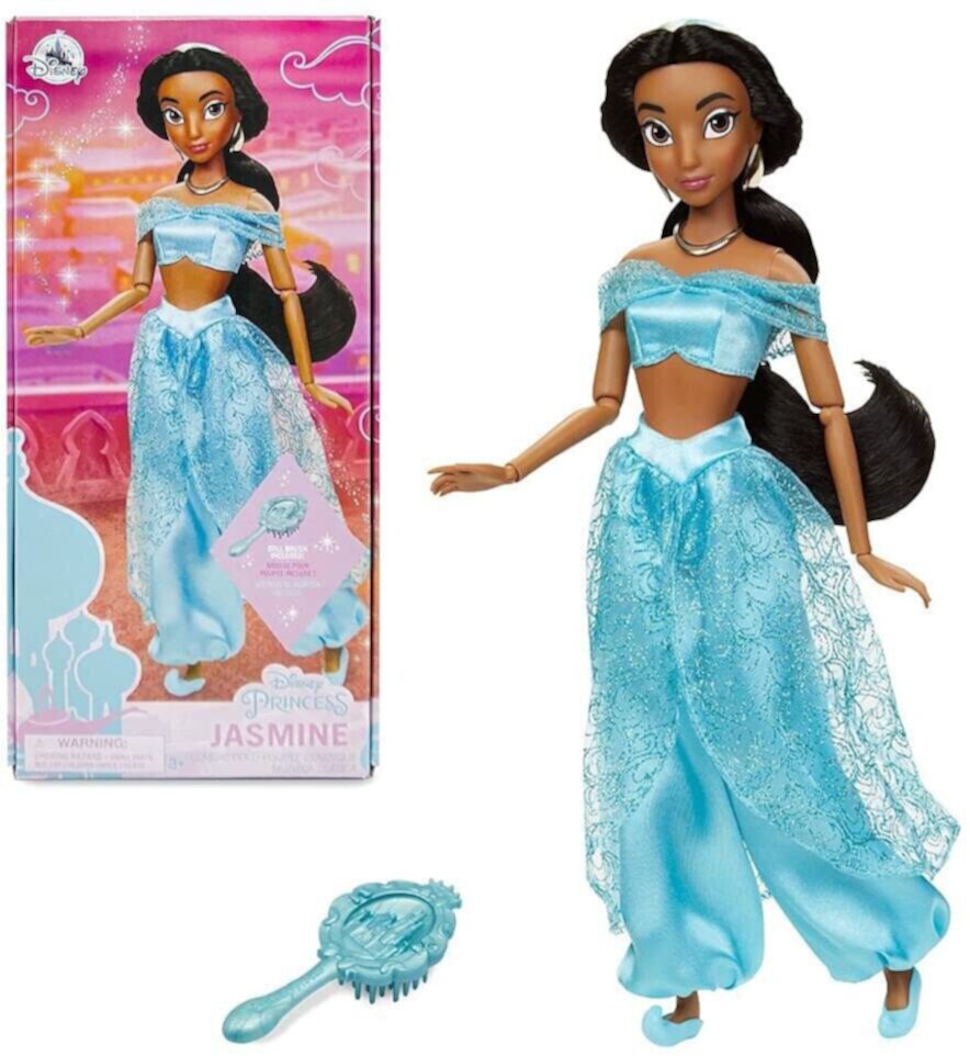 Classic Princess Jasmine 12” Doll & Brush Hairbrush Figure Holiday Gift Aladdin Generic