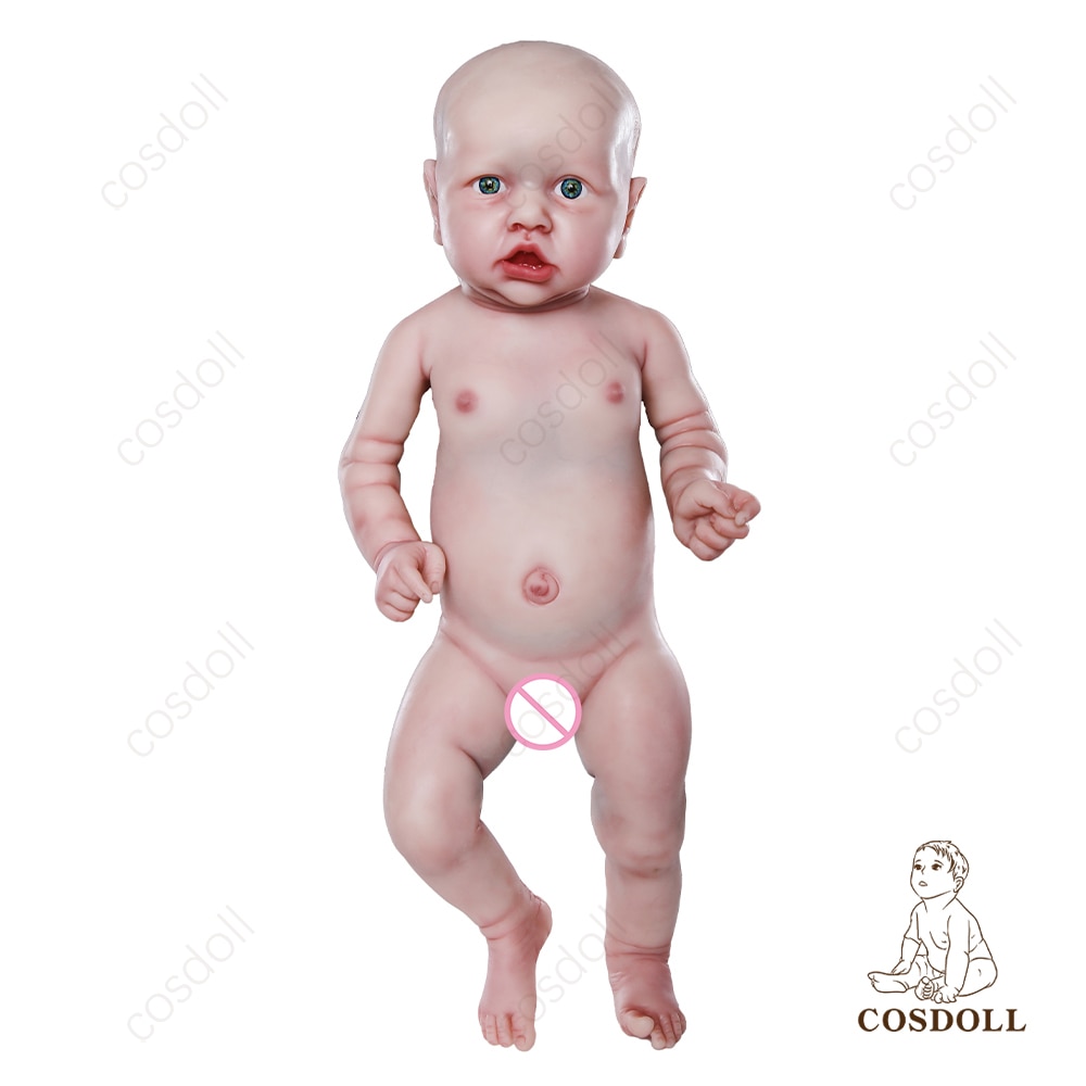 Full Silicone Baby Dolls 22.45 in Realistic Newborn Baby Doll Girl Toys Cosdoll