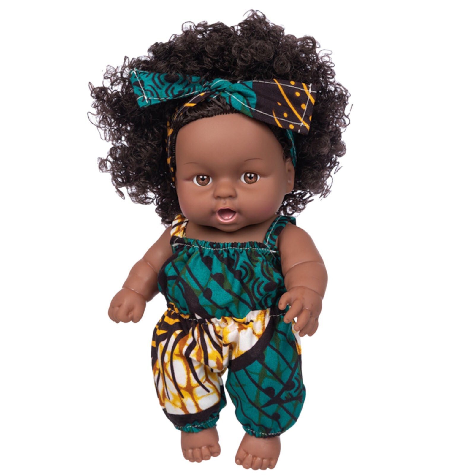 Oxodoi Deals Clearance Black Dolls for Girls with Afro Hair - 8 Inches African Girl Dolls for Children, Curly Hair Doll Toy Holiday Toys, Lifelike Baby Play Doll, Best Birthday Xmas Gift for Kids Oxodoi