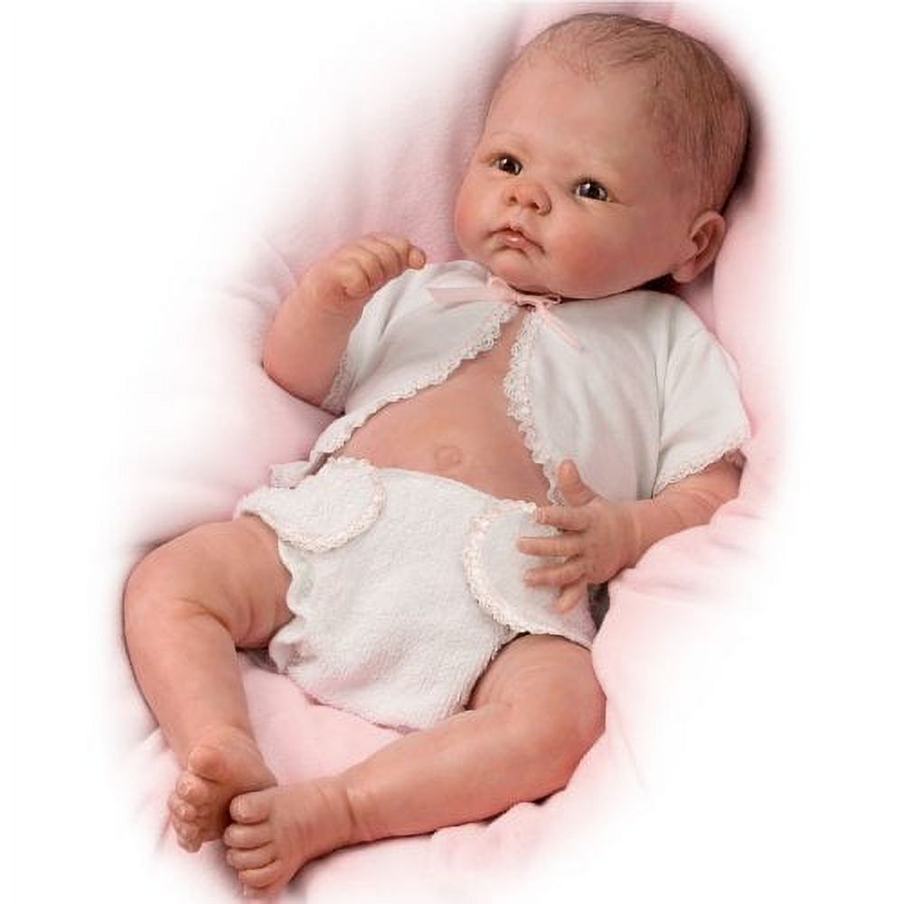 The Ashton - Drake Galleries Little Grace So Truly Real® Baby Girl Doll Weighted Fully Poseable with Soft RealTouch® Vinyl Skin by Award Winning Artist Linda Murray 20"-inches The Ashton-Drake Galleries