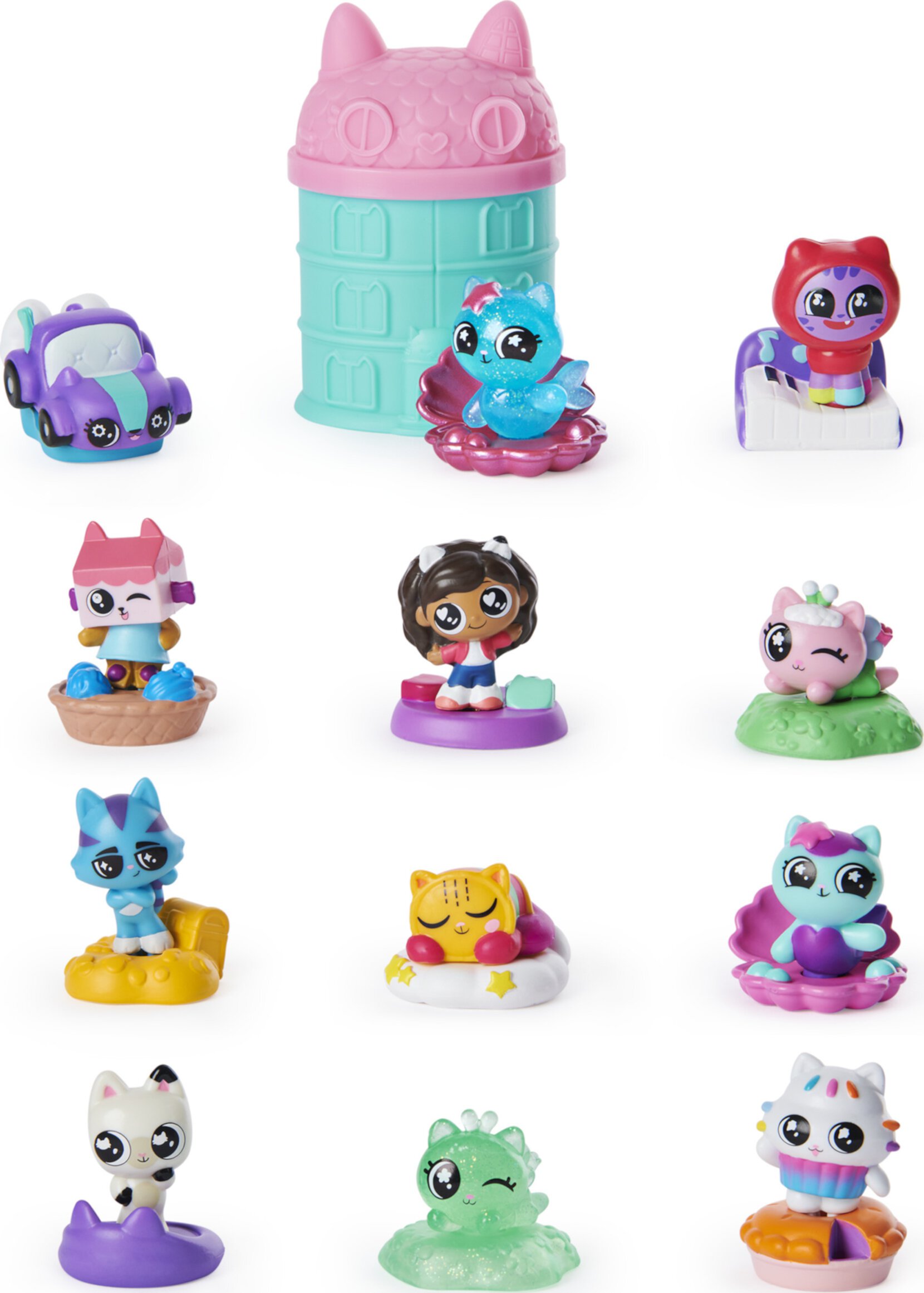 Gabbyâs Dollhouse, Meow-mazing Mini Figures 12-Pack ( ), Kids Toys for Ages 3 and up Gabby's Dollhouse