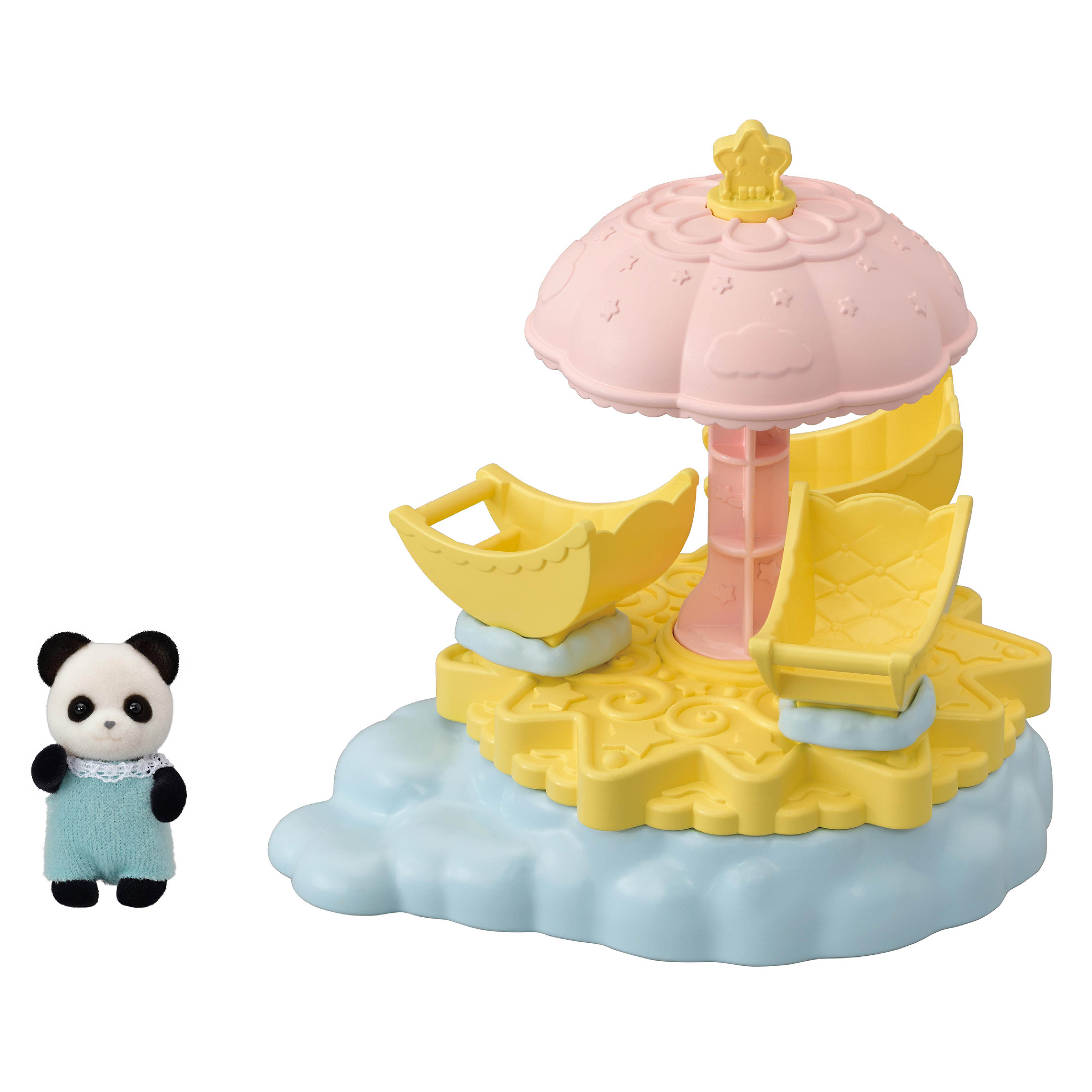 Calico Critters Baby Star Carousel, Dollhouse Playset with Collectible Doll Figure Calico Critters