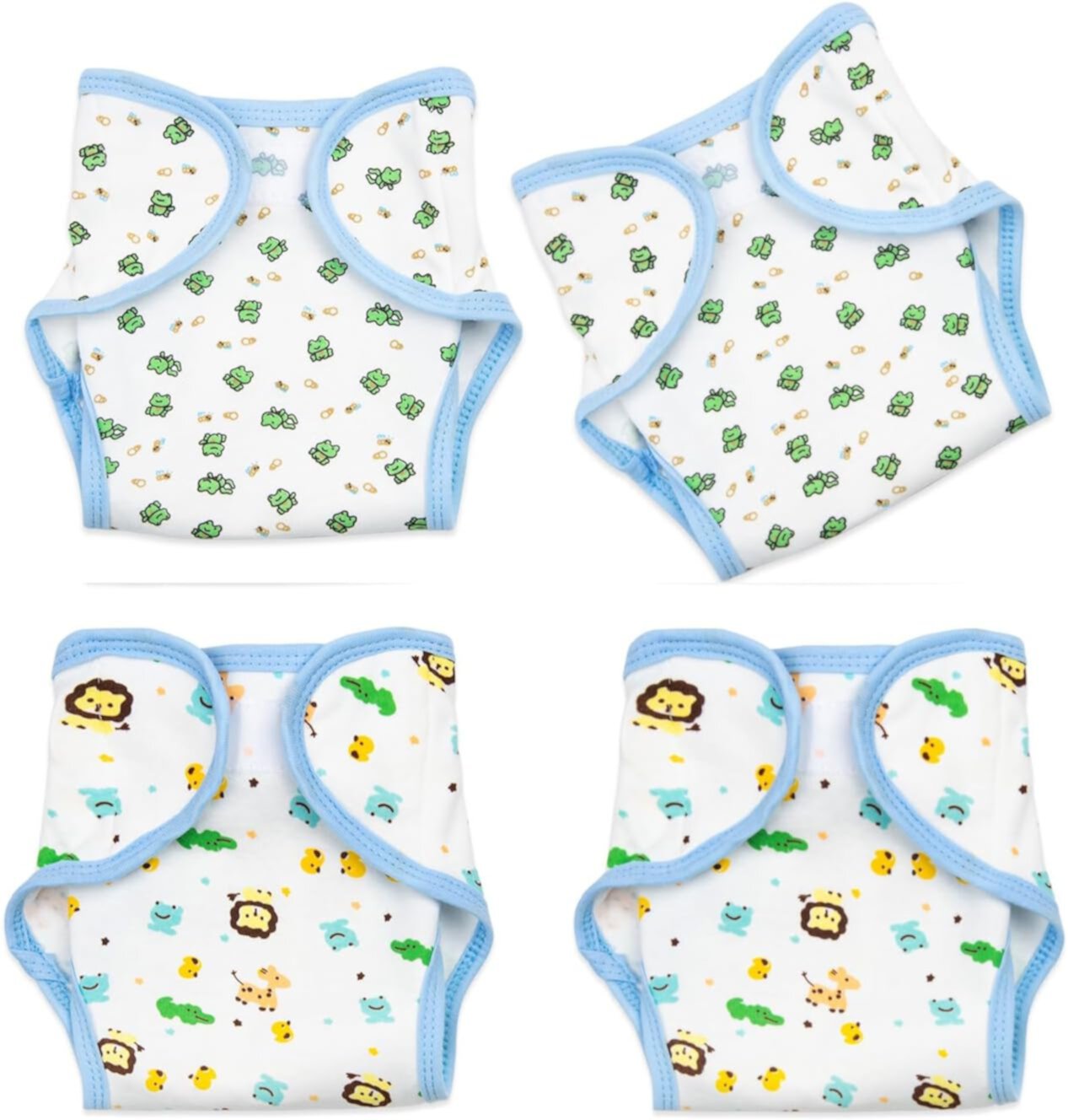 4-Piece Pack Reborn Baby Doll Diapers Underwear Accessories for 17-22 inch Reborn Doll Newborn Reusable Washable Doll Diapers Binlechuang