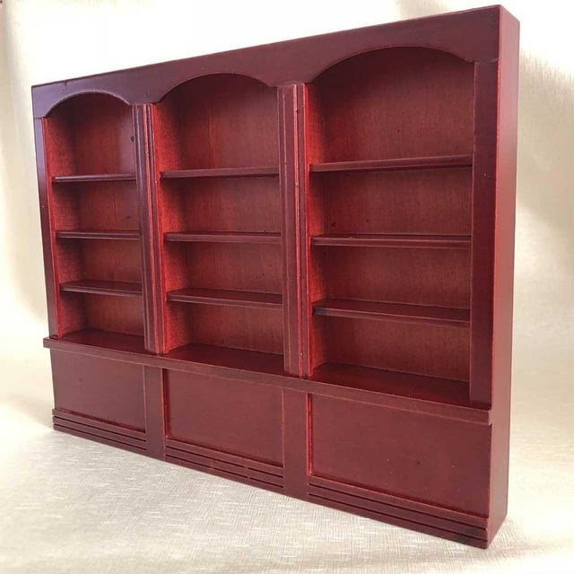 Mgaxyff 1:12 Doll House Accessories Mini Bookshelf Display Cabinet Bookcase Furniture Toy Mgaxyff