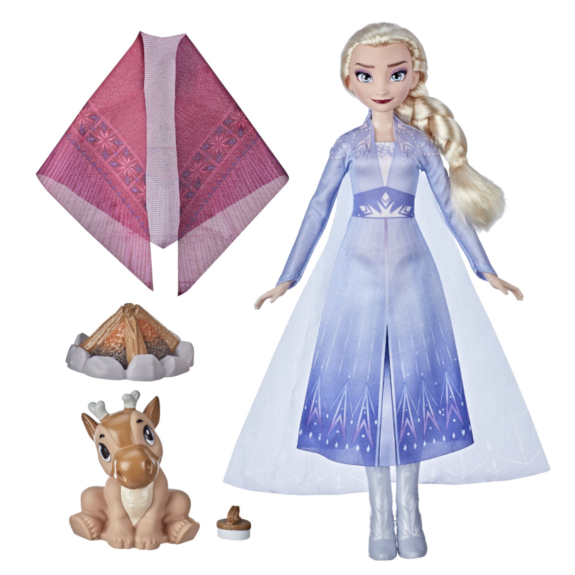 Disney's Frozen 2 Elsa's Campfire Friend, Elsa Doll with Dress, Baby Reindeer Disney Frozen