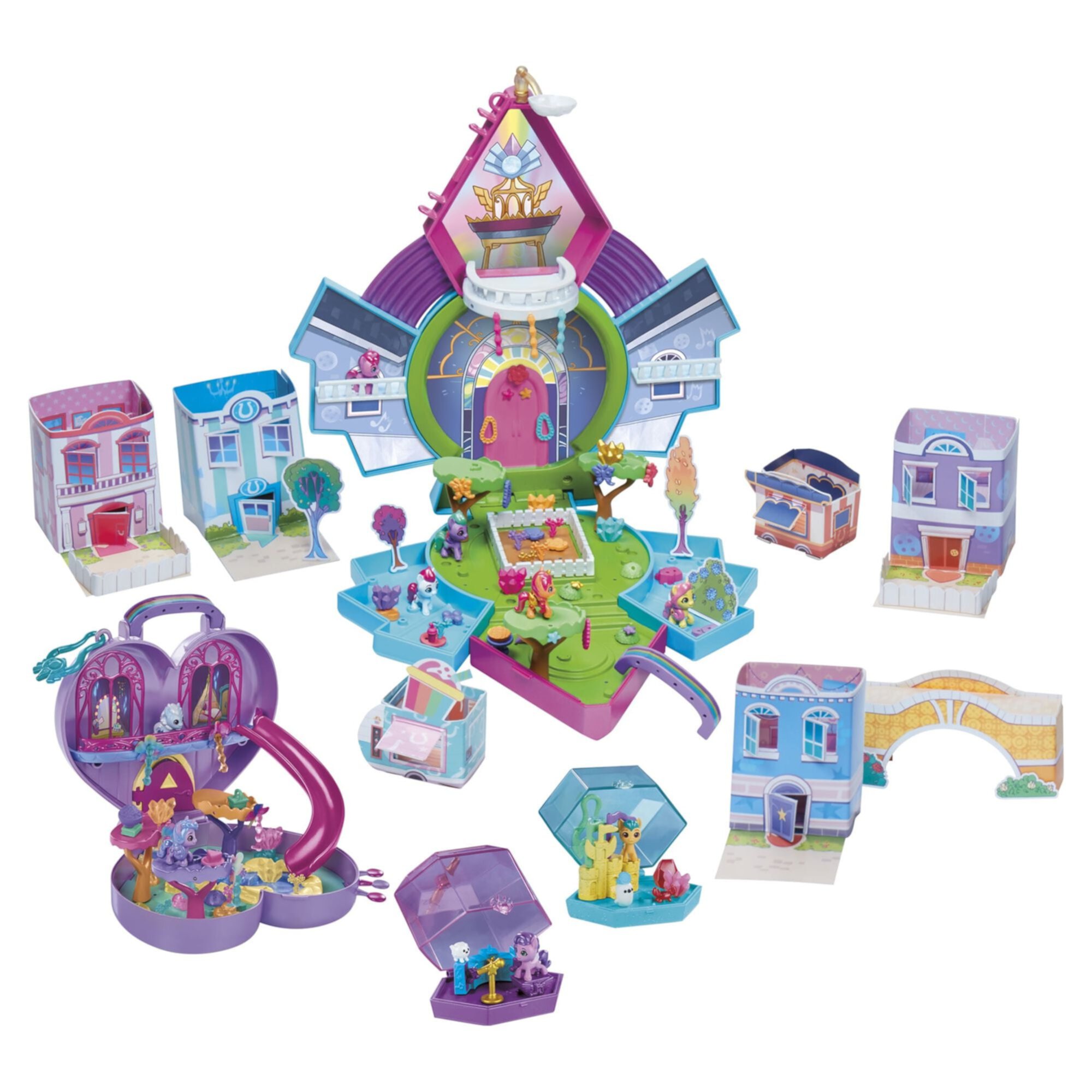 My Little Pony Mini World Magic Mini Equestria Collection Set, Playset with Over 120 Pieces My Little Pony