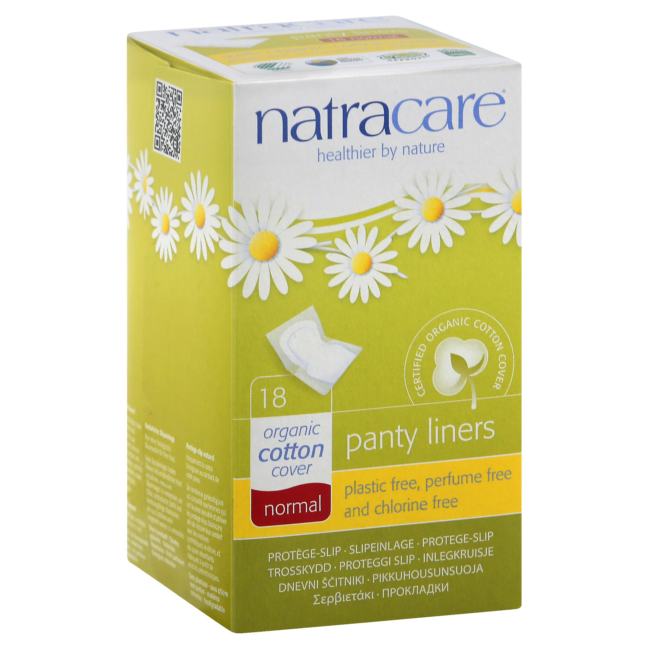 Natracare Wrapped Panty Liners 18 Count (Pack Of 15) Natracare