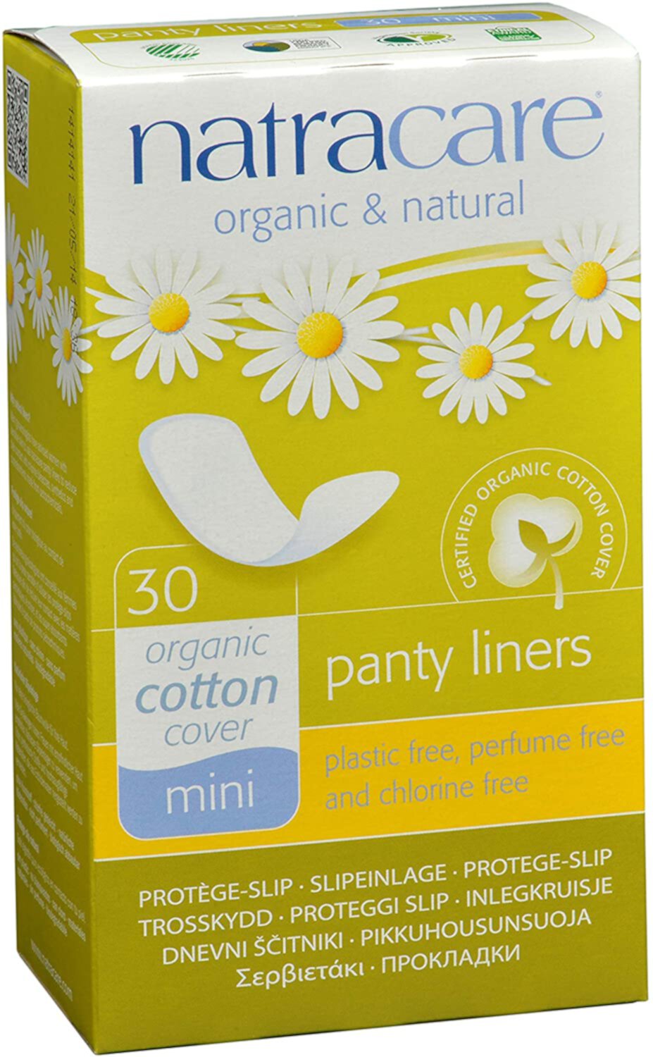 Natracare Mini Panty Liners 30 ea (Pack of 3) Natracare