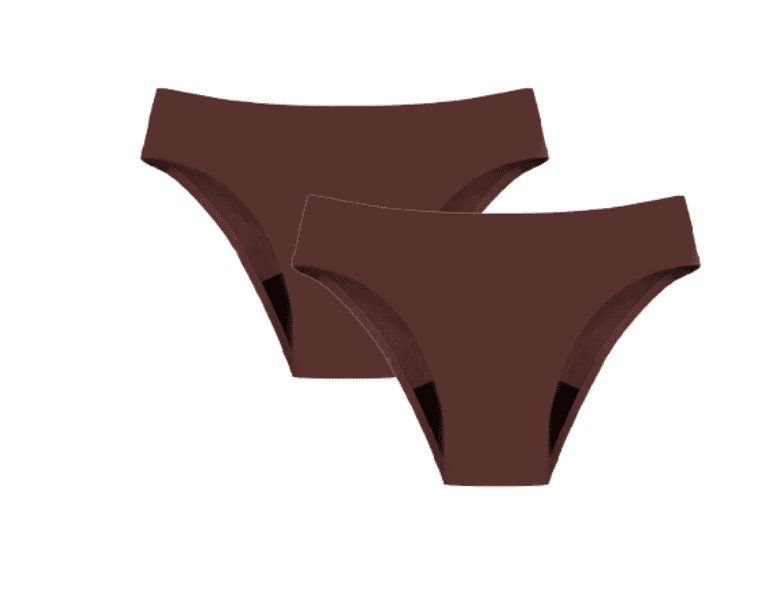 Женское Менструальное нижнее белье SKSloeg Period Swimwear Menstrual Leakproof Bikini Bottom Absorbent Pants High Waist Swimming Trunks Light Brown XS SKSloeg