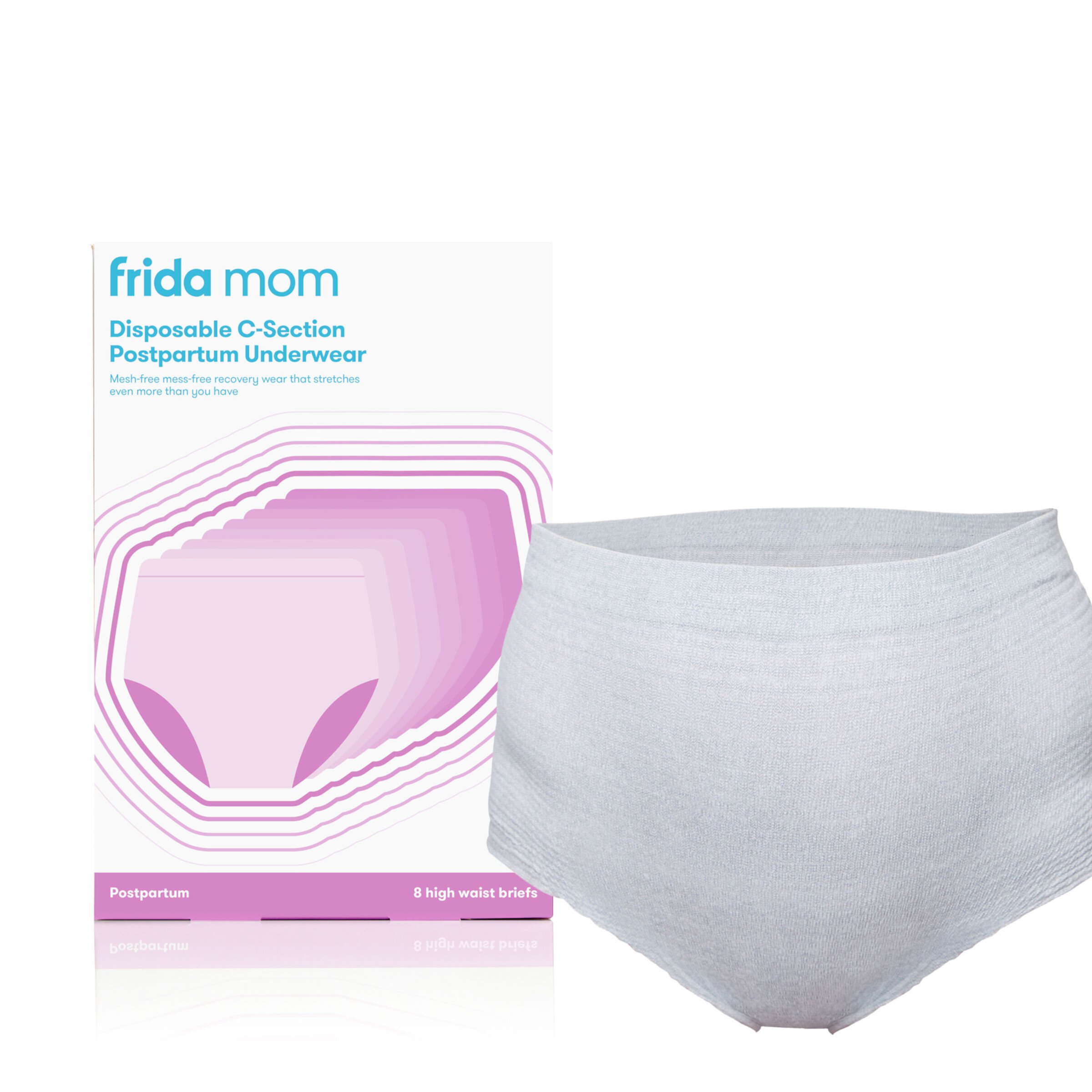 Frida Mom Disposable Postpartum Underwear for Women, High Waist, Petite One Size (8 Count) Frida Mom