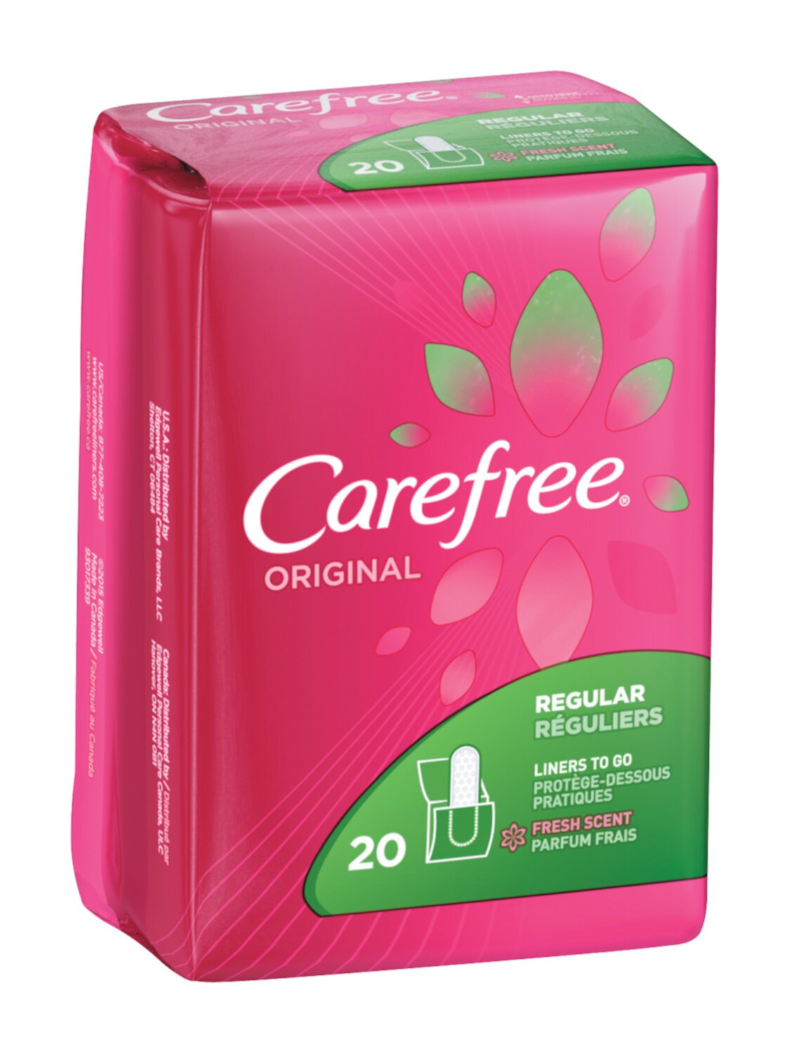 6 Pack Carefree Original Regular Pantiliners To Go, Fresh Scent, 20 Ct Carefree