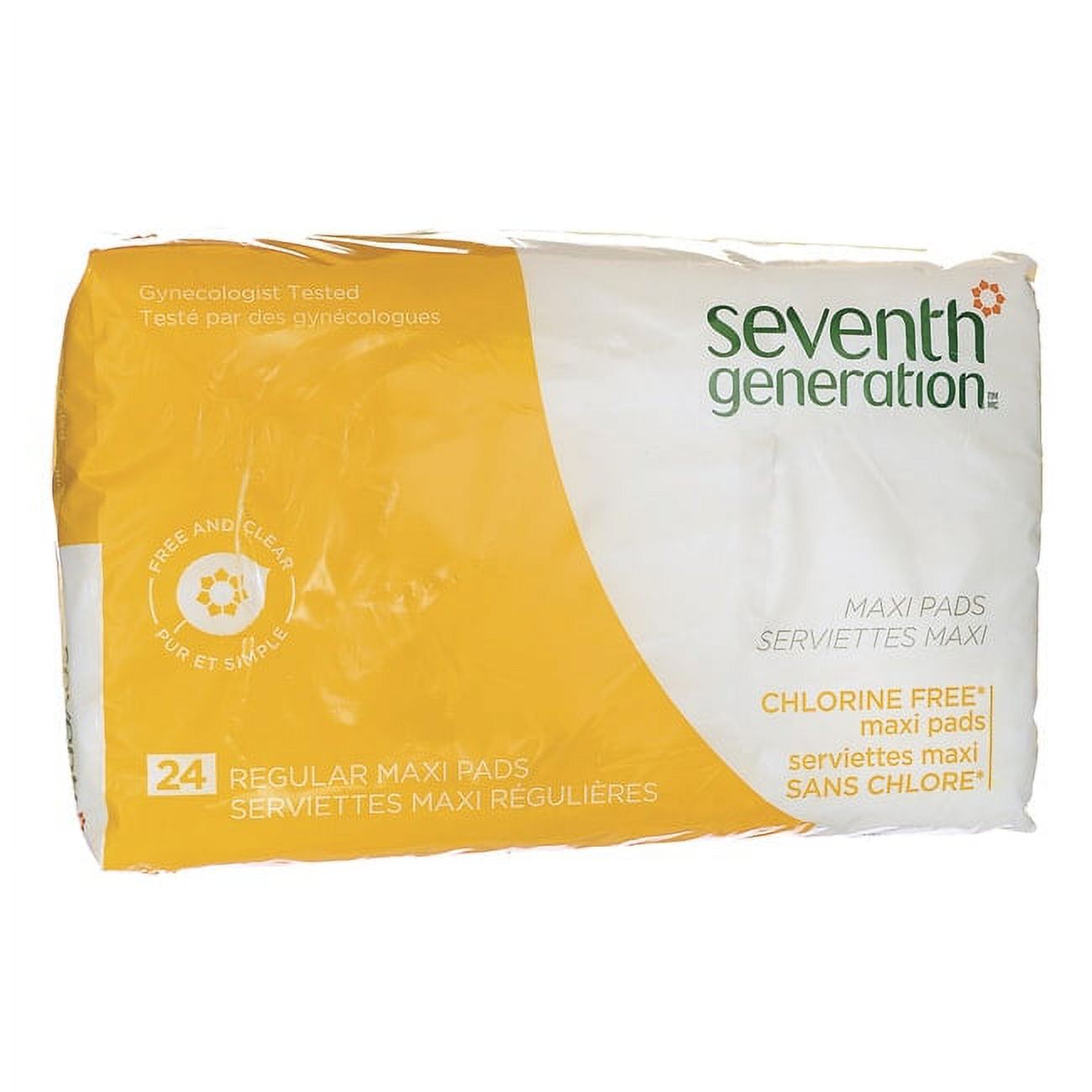 Seventh Generation Maxi Pads Regular Absorbency, 24 count Seventh Generation