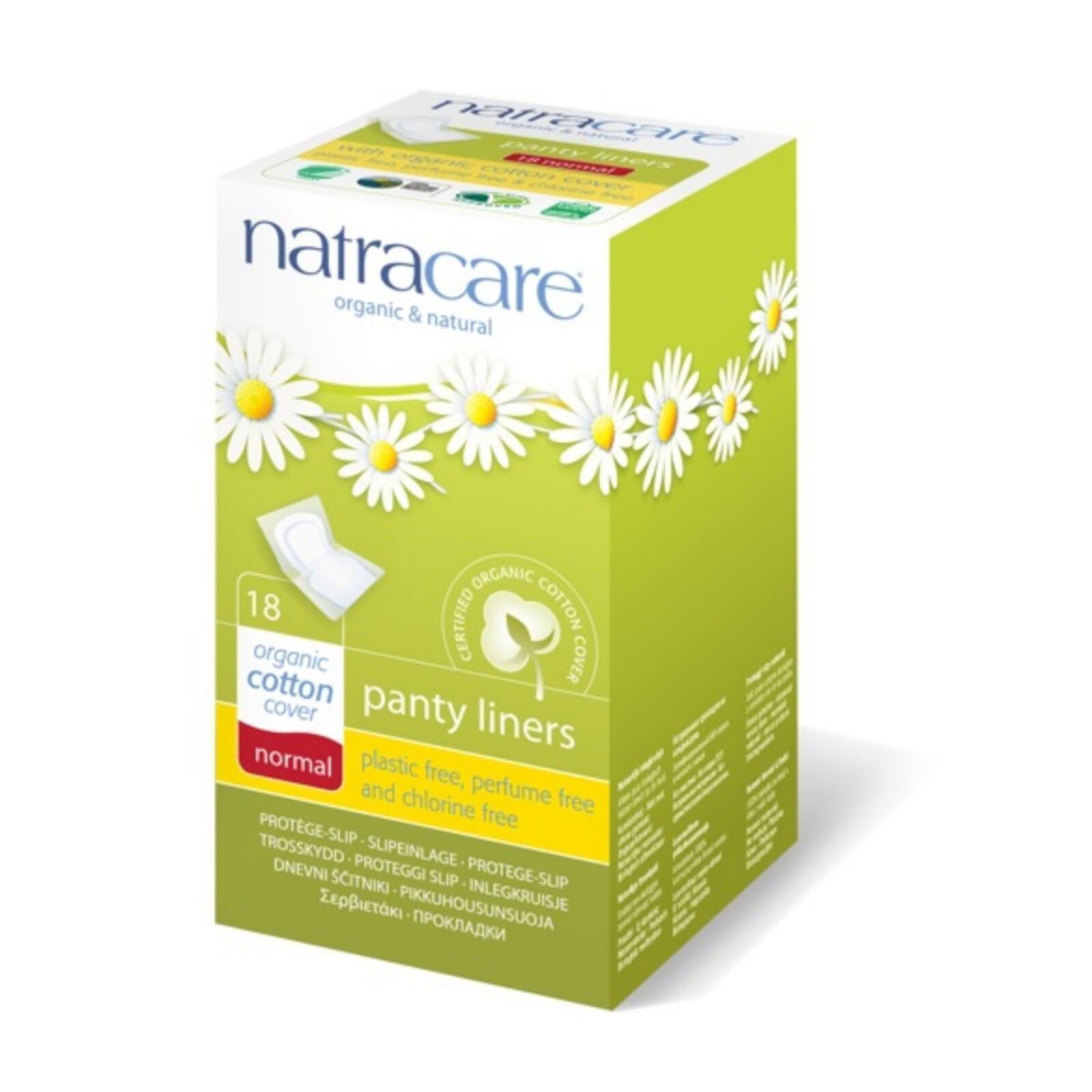 Natracare Natural Organic Wrapped Panty Liners, Normal, 18 Ct Natracare