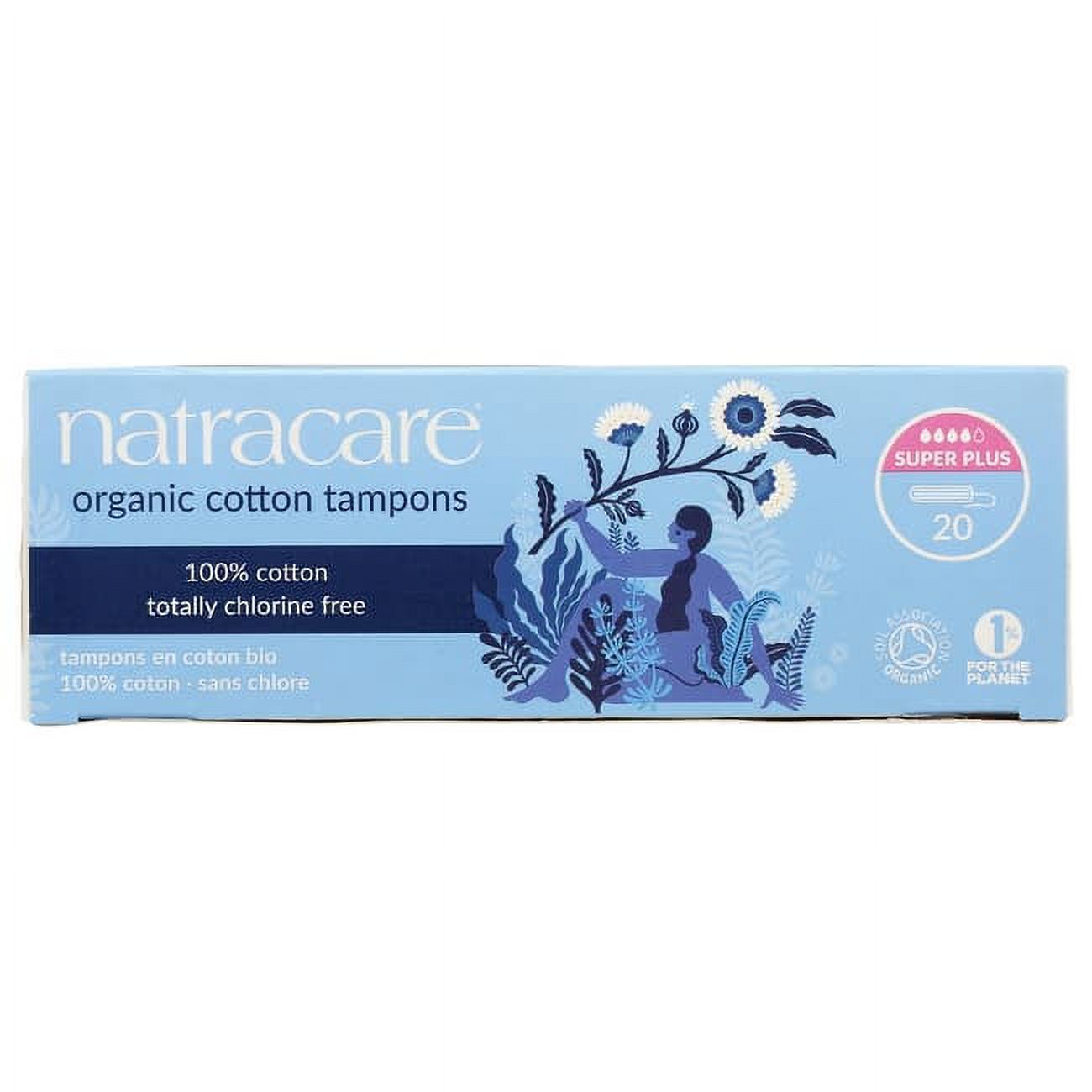 Natracare Organic Cotton Tampons - Super Plus 20 Ct Natracare