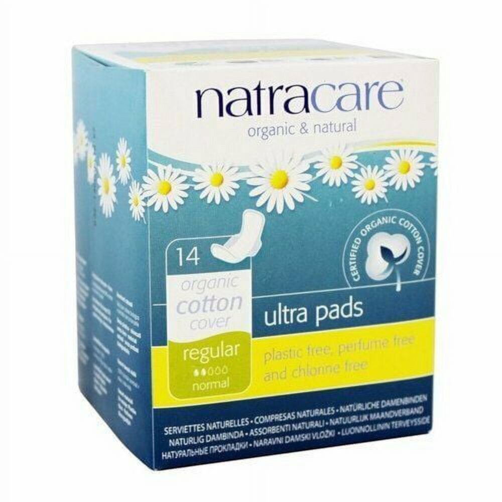 Natracare Natural Ultra Pads with Wings, Regular 14 ea (Pack of 2) Natracare