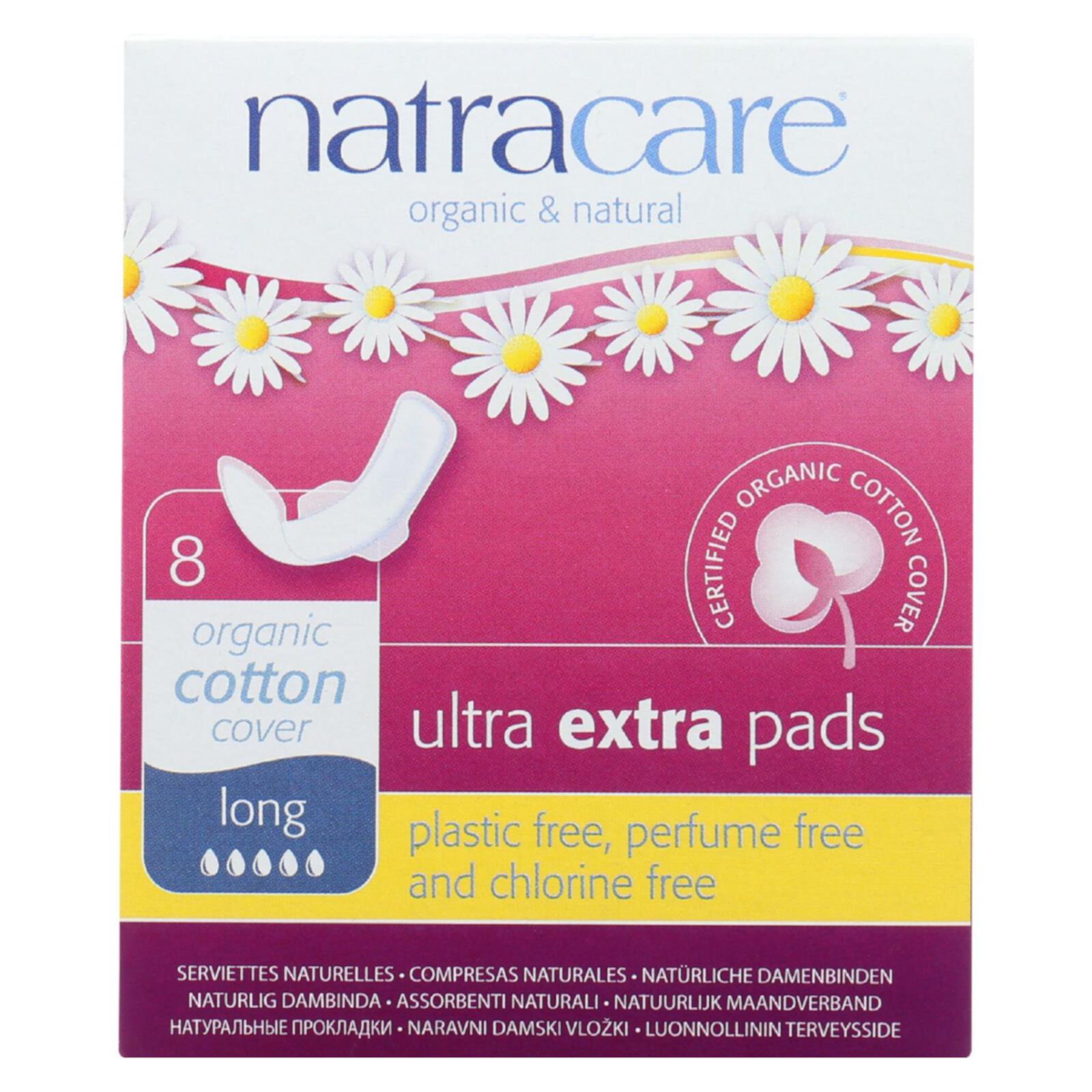 Natracare Pads Ultra Extra Long 8 Box Natracare