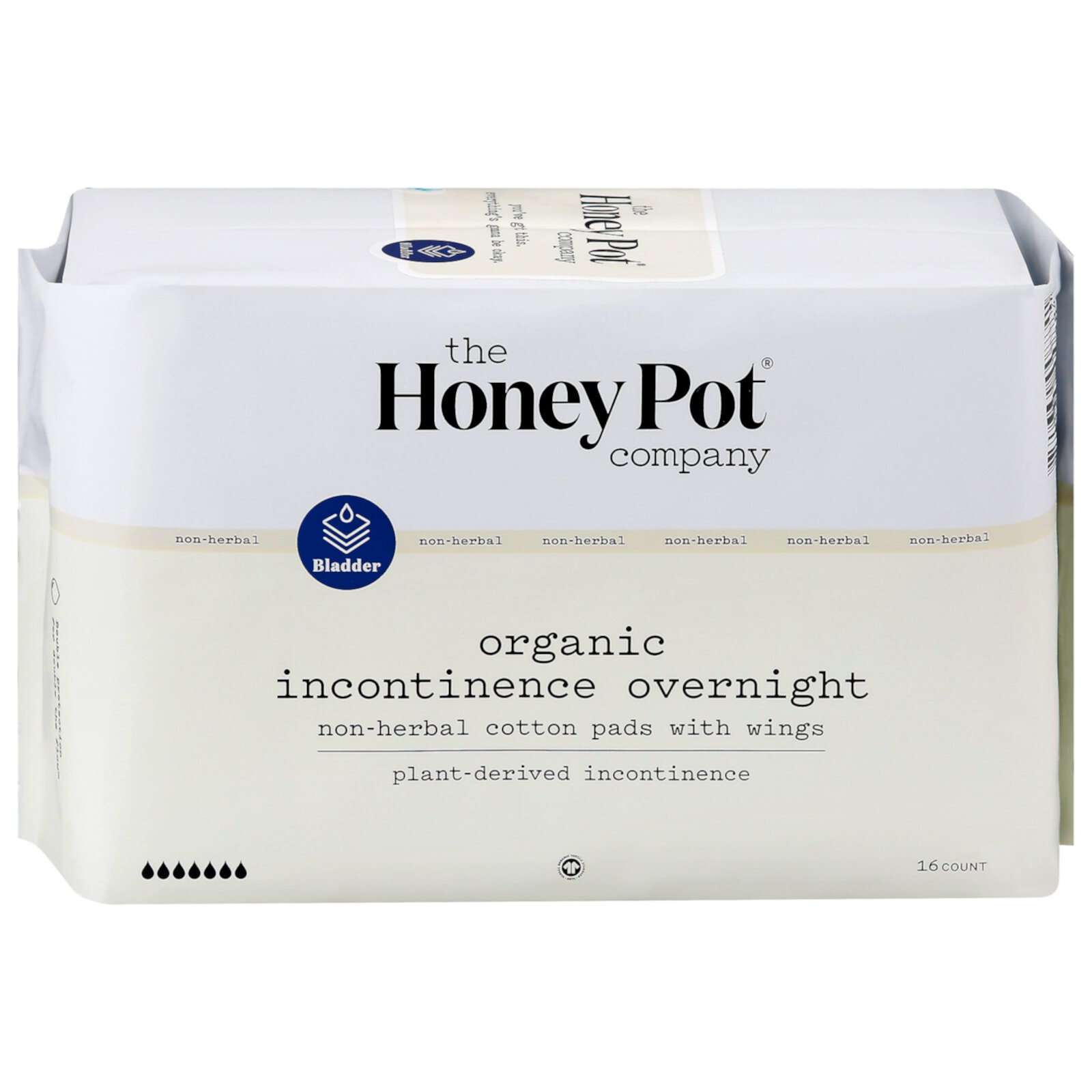 The Honey Pot - Pad Incont Nt Nonhrbl - 1 Each-16 Ct The Honey Pot Company