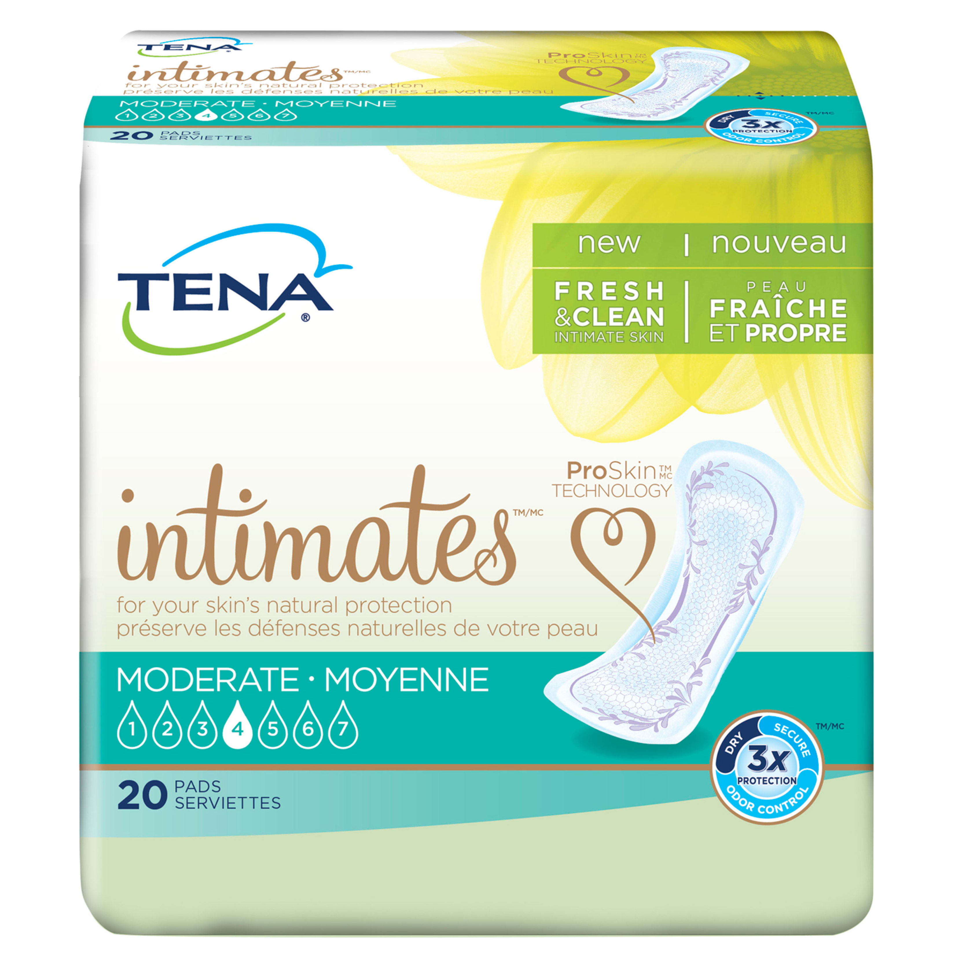 Tena Moderate Regular Incontinence Pad, 20 Ct Tena