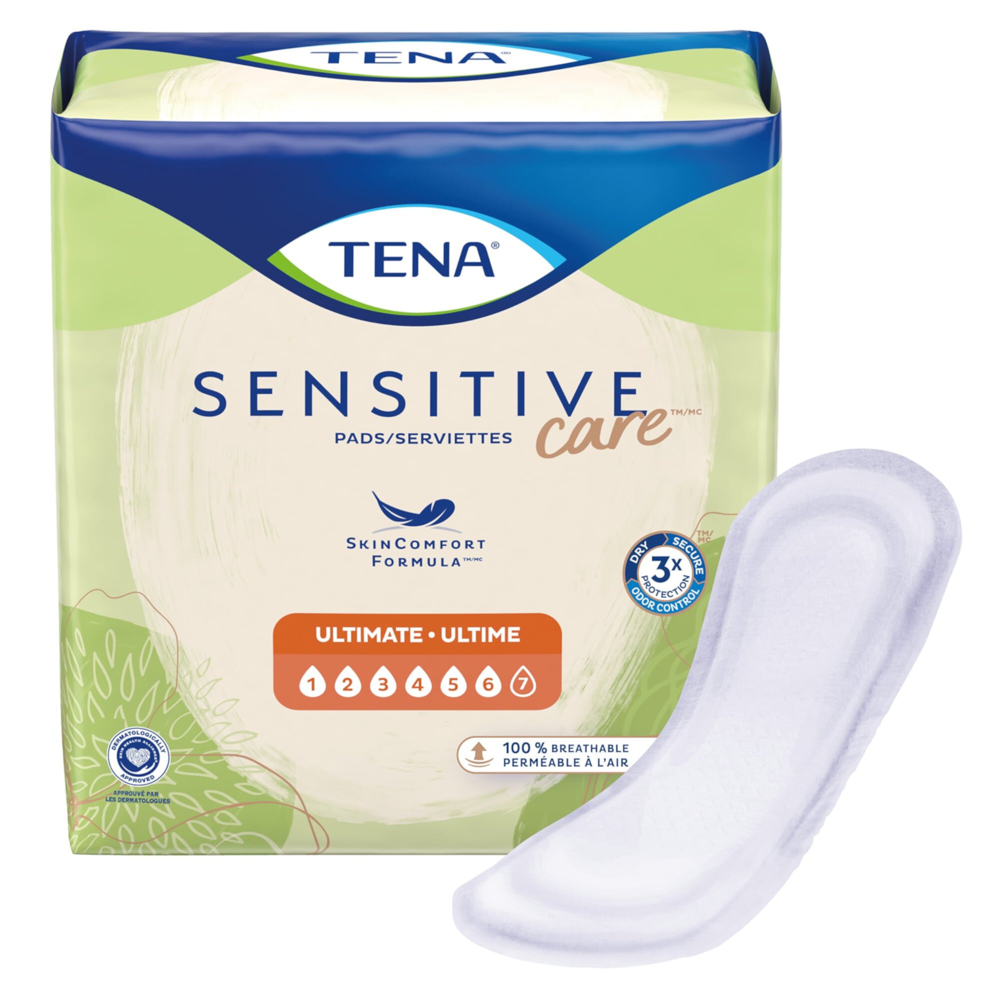 TENA Intimates Ultimate, Bladder Control Pads, Incontinence, Heavy Absorbency, 10 Count, 4 Packs, 40 Total Tena