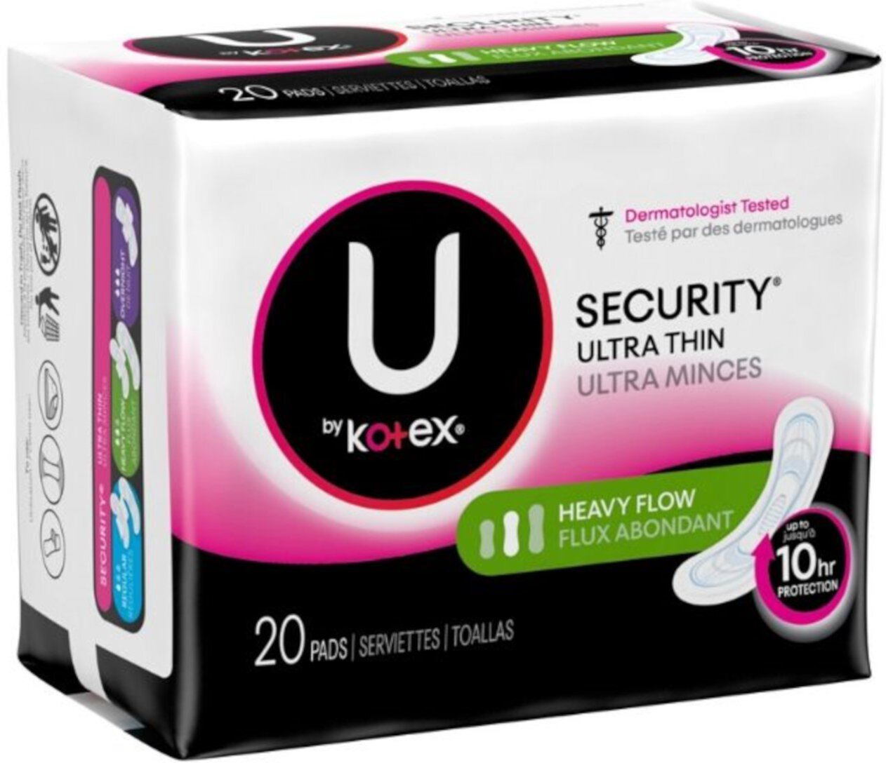 Kotex Security Ultra Thin Pads Long 20 Each (Pack of 6) Kotex