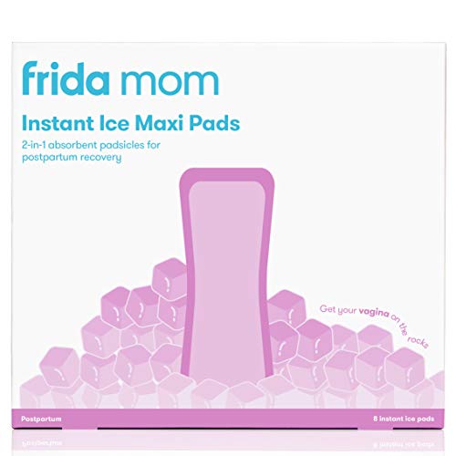 Frida Mom 2-in-1 Postpartum Absorbent Postpartum Perineal Ice Maxi Pads | Instant Cold Therapy Packs and Absorbent Maternity Pad in One Ready-to-use Padsicle for After Birth Frida Baby