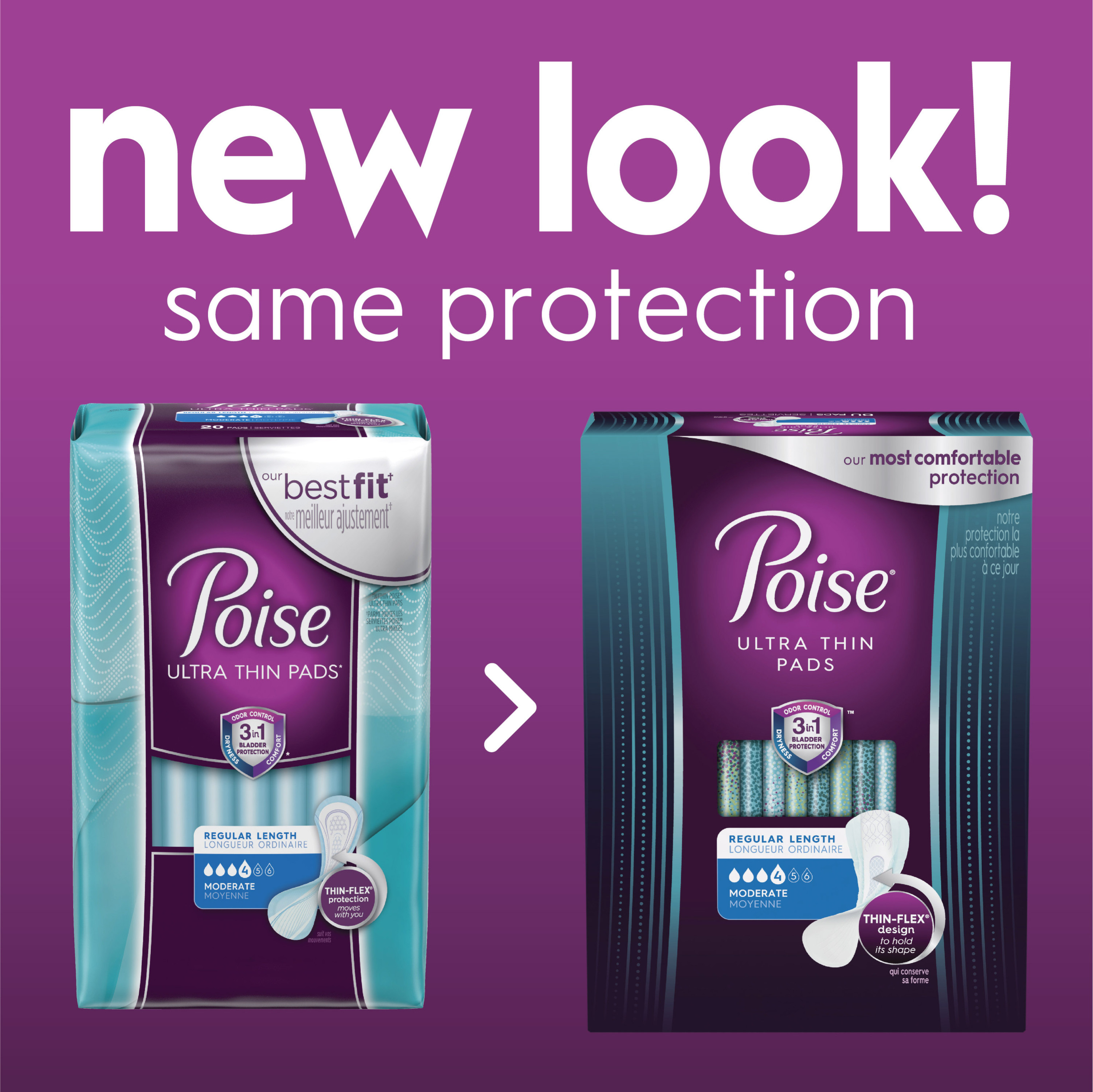 Прокладки для женщин Poise Ultra Thin для контроля мочеиспускания, умеренная абсорбция, 60 шт Visit the Poise Store